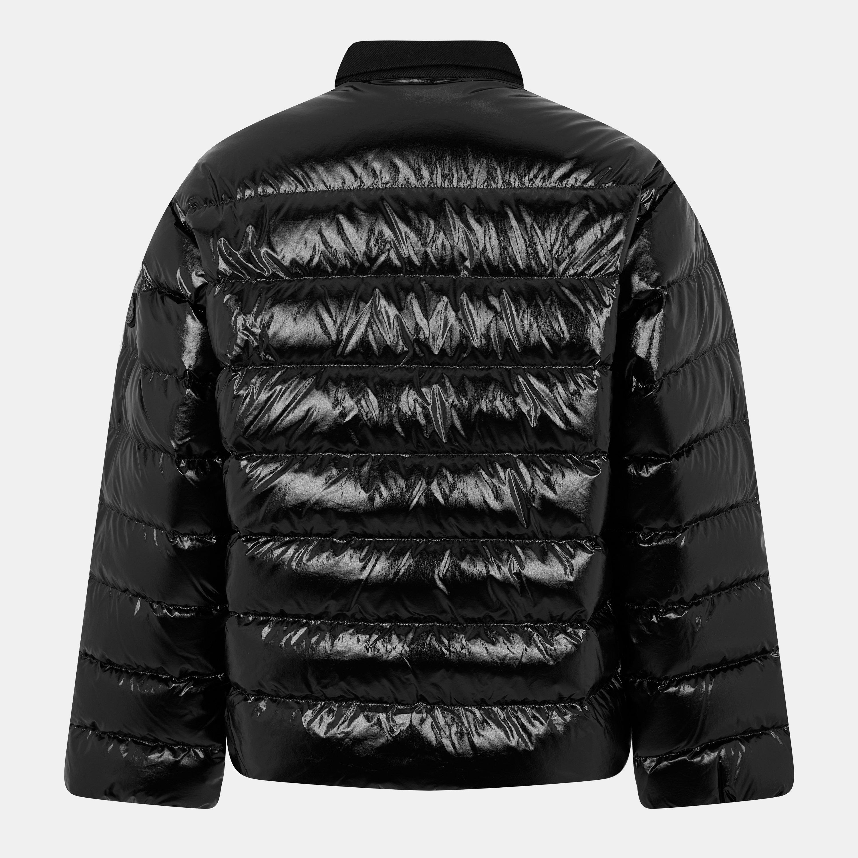 Black 999 - Moncler - Men's Vardar Down Polo Shirt Long Sleeve Short Puffer Jacket - 2