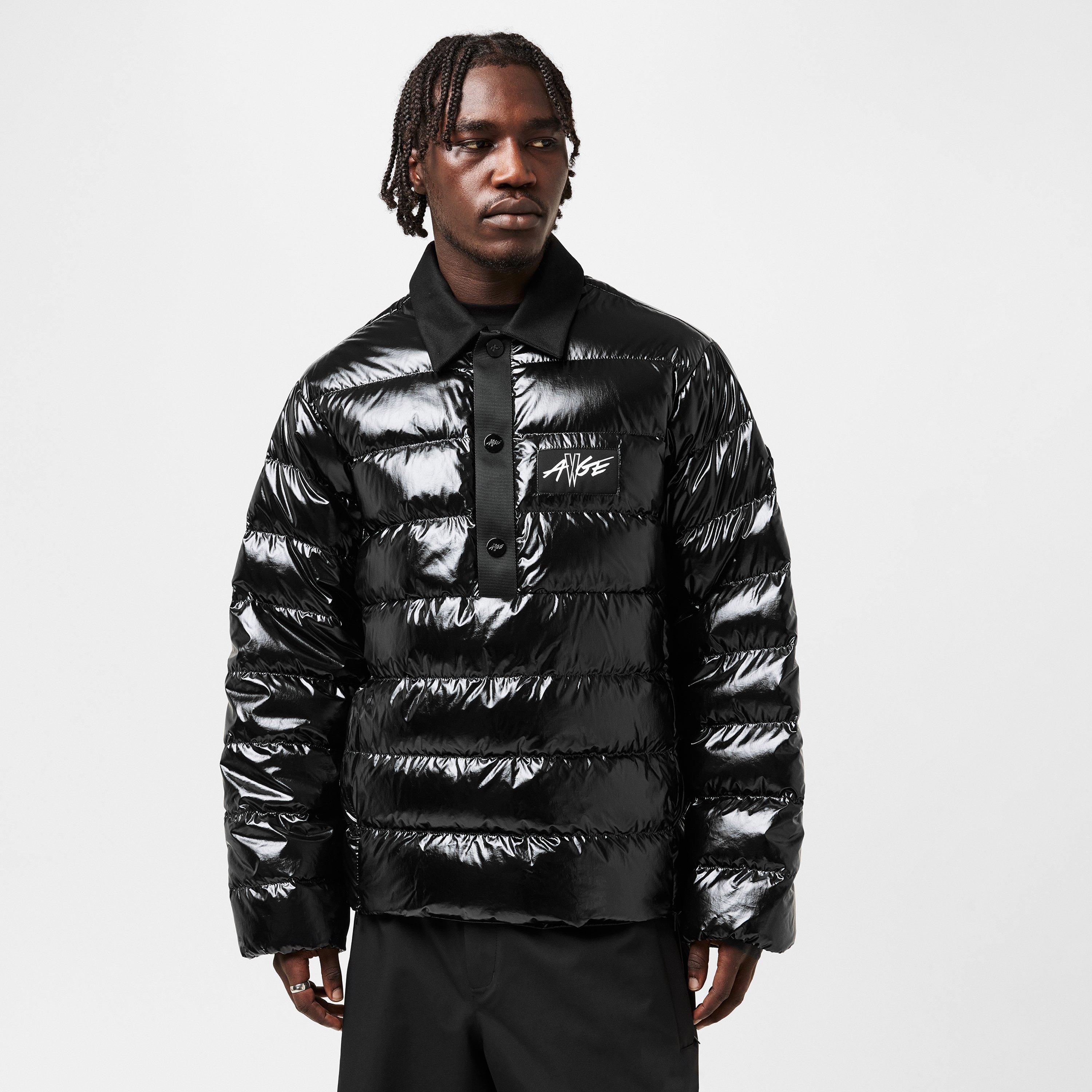 Black 999 - Moncler - Men's Vardar Down Polo Shirt Long Sleeve Short Puffer Jacket - 3