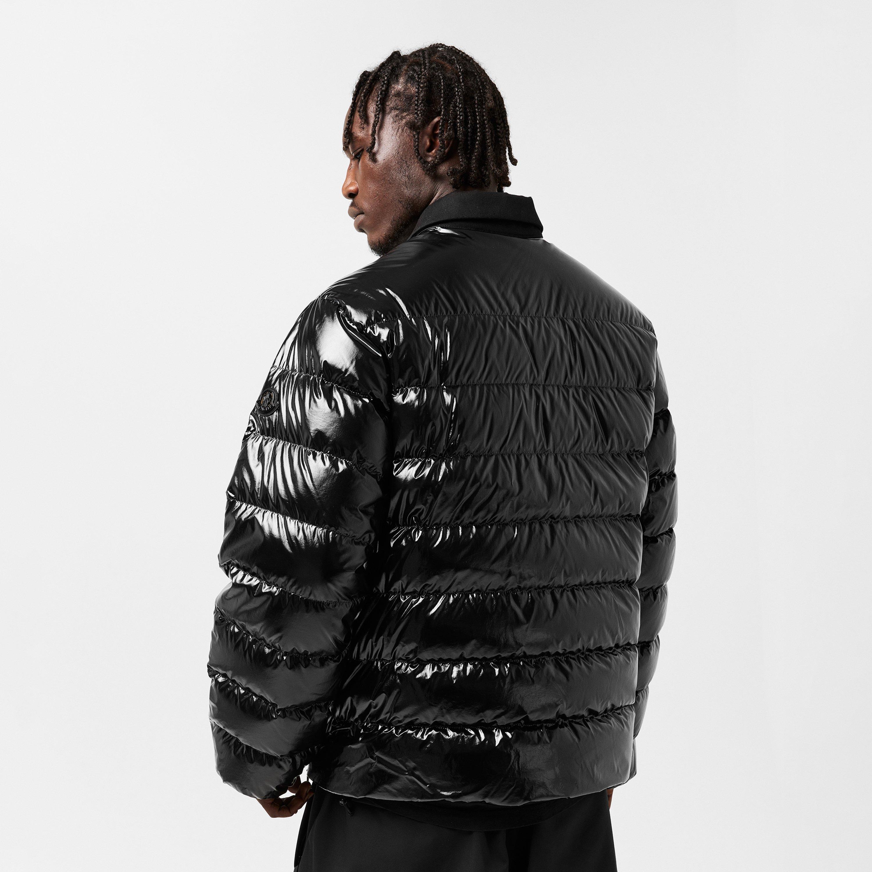 Black 999 - Moncler - Men's Vardar Down Polo Shirt Long Sleeve Short Puffer Jacket - 4