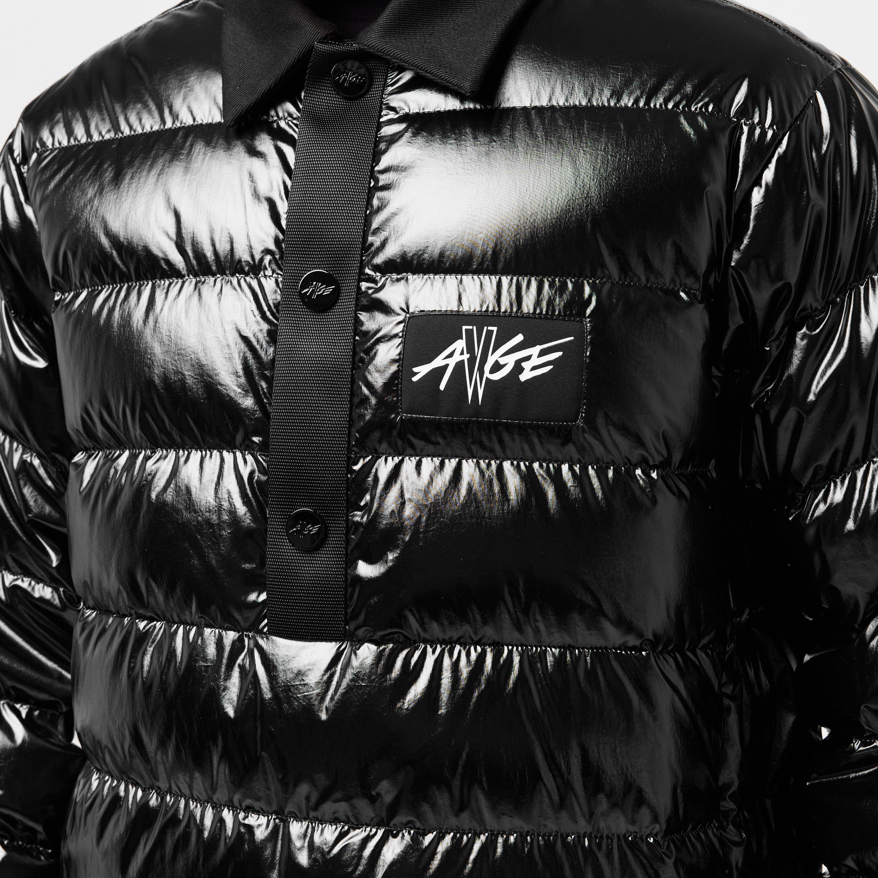 Black 999 - Moncler - Men's Vardar Down Polo Shirt Long Sleeve Short Puffer Jacket - 5