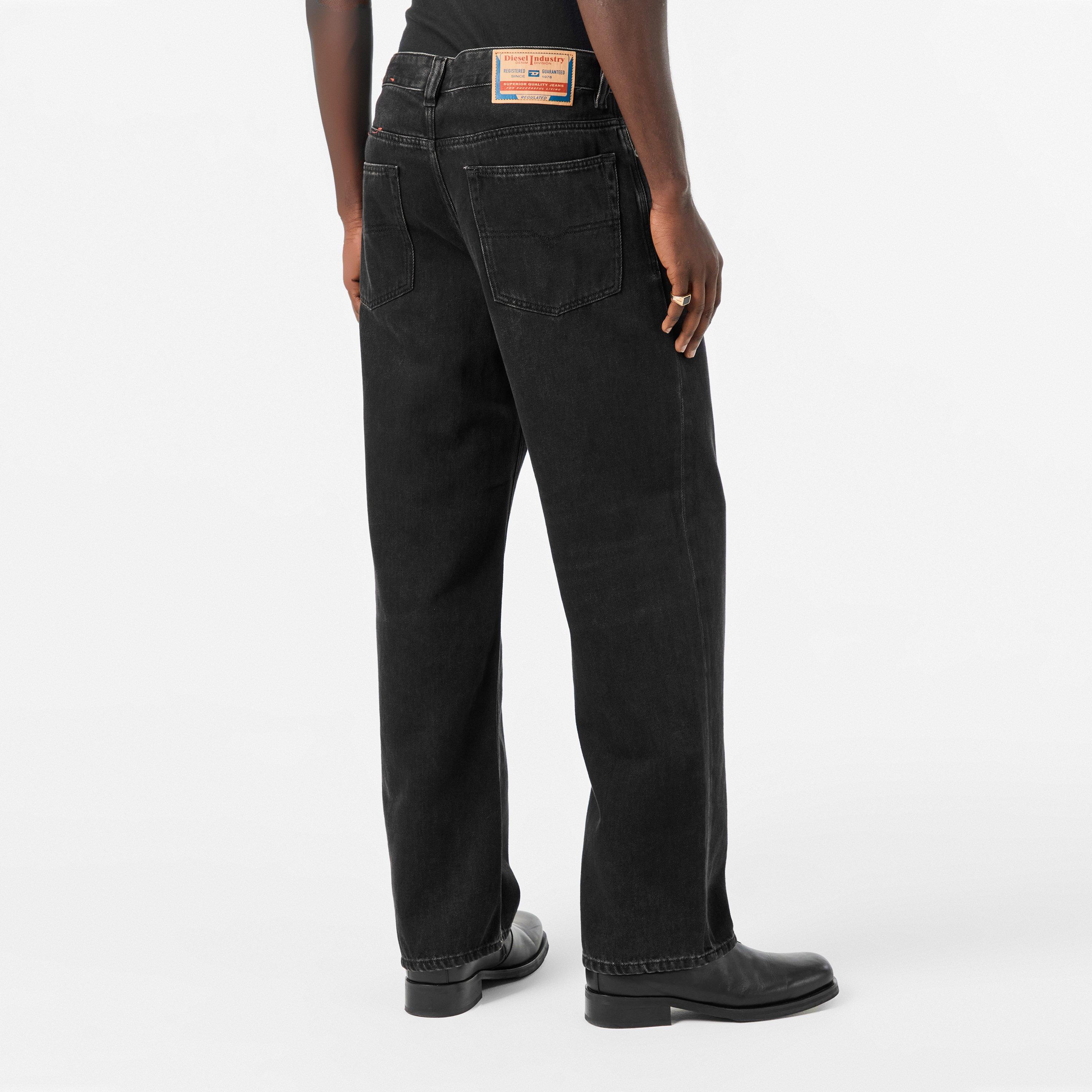 02 Black - Diesel - Men's Wide Leg Jeans - 4