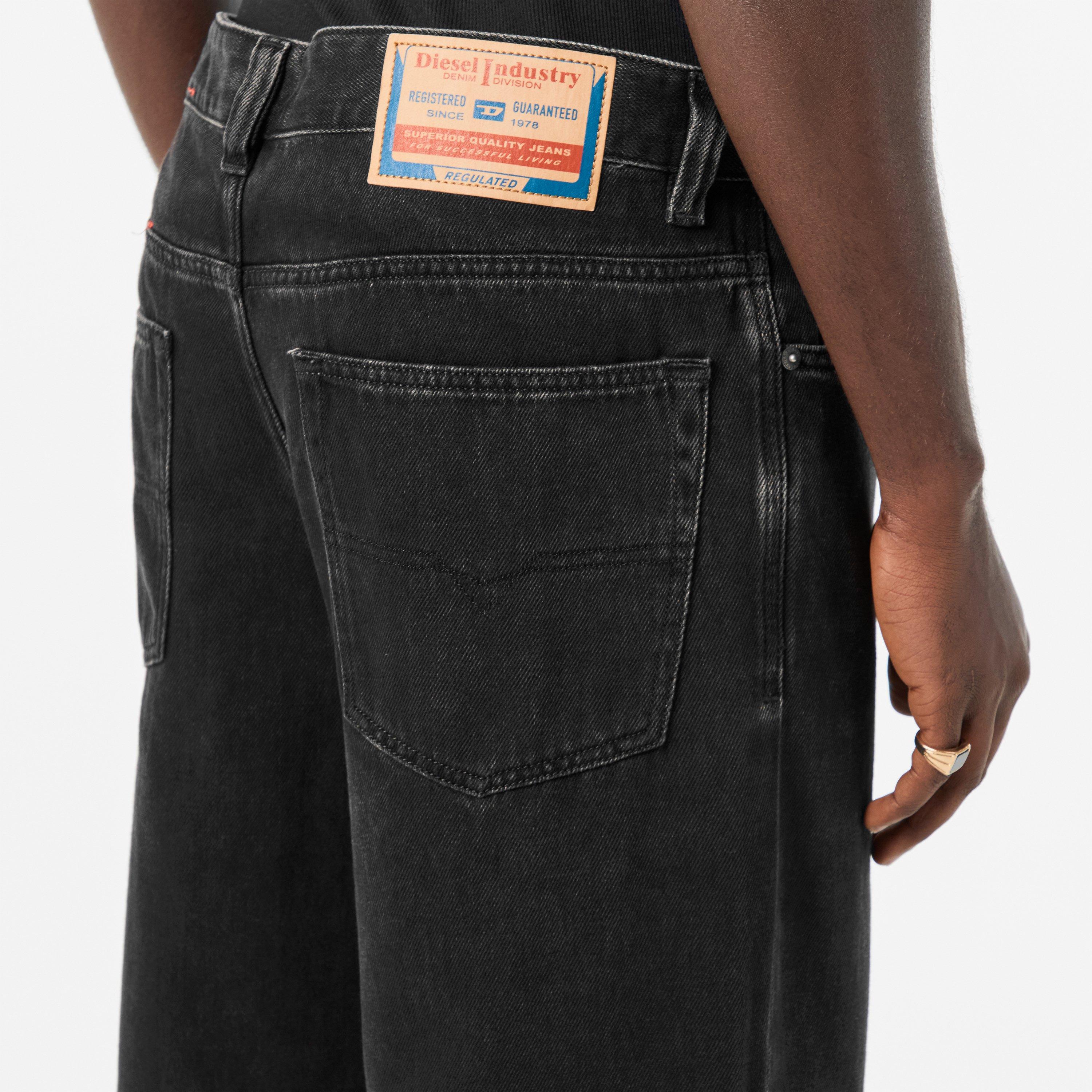 02 Black - Diesel - Men's Wide Leg Jeans - 5