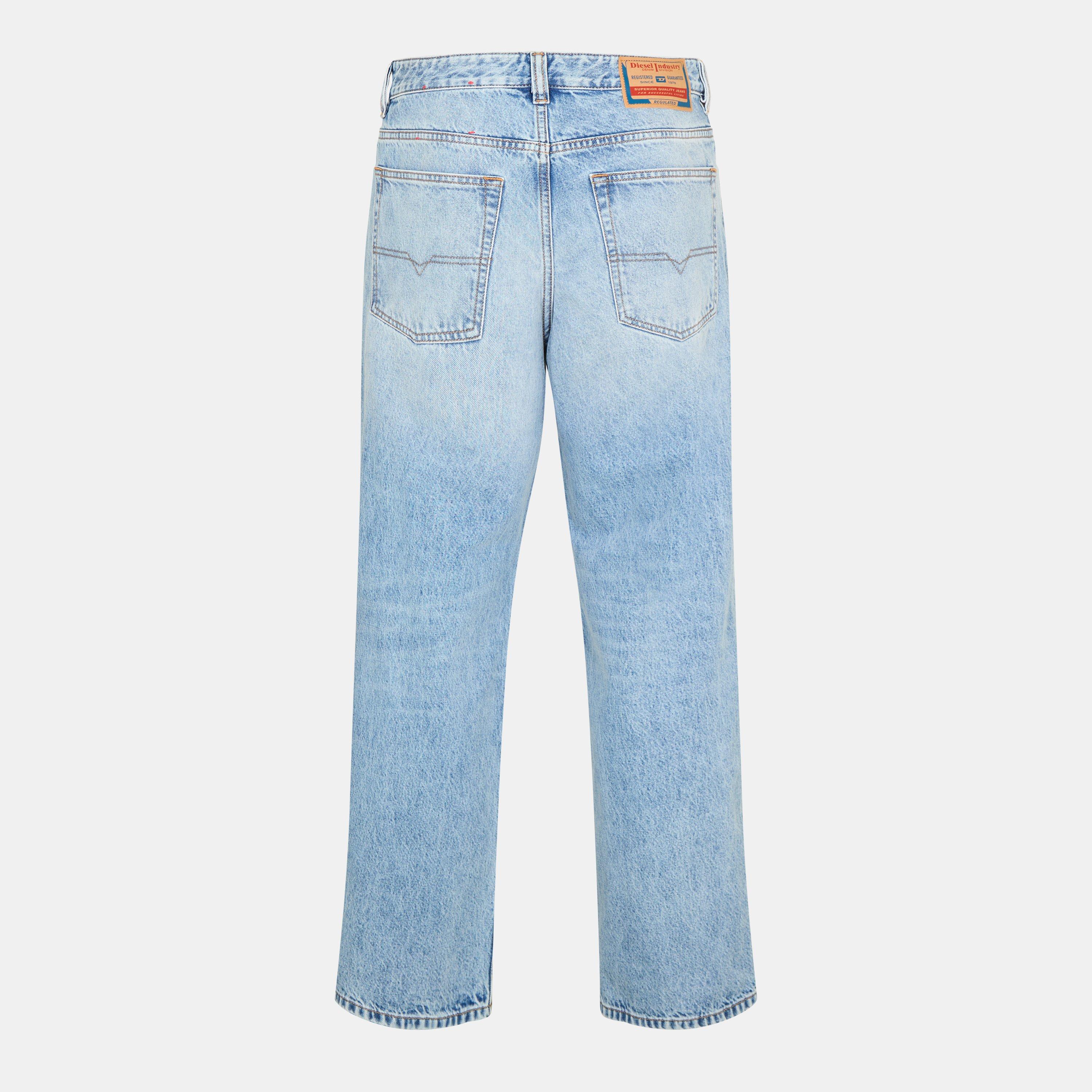 01 Light Blue - Diesel - Men's Wide Leg Jeans - 2