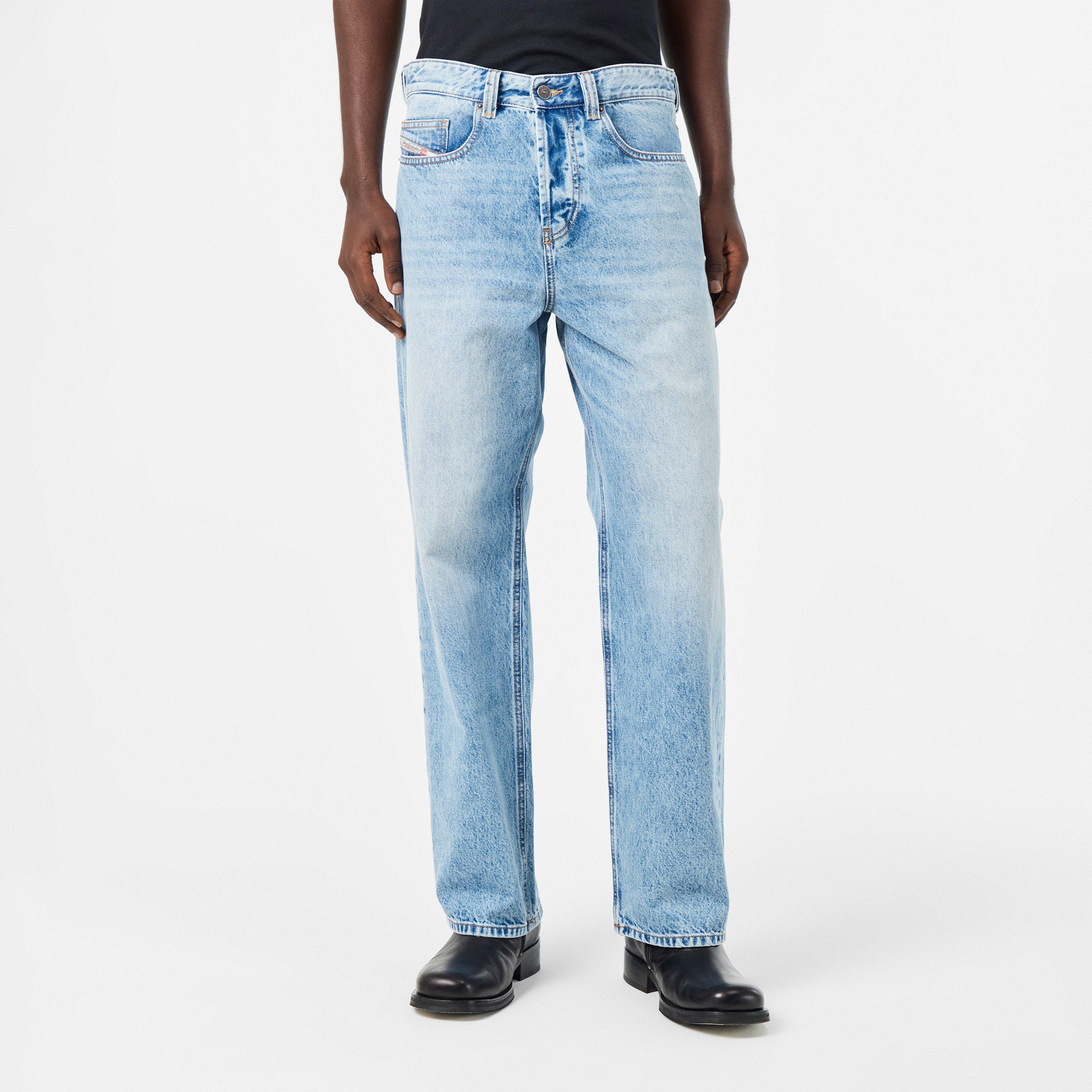 01 Light Blue - Diesel - Men's Wide Leg Jeans - 3