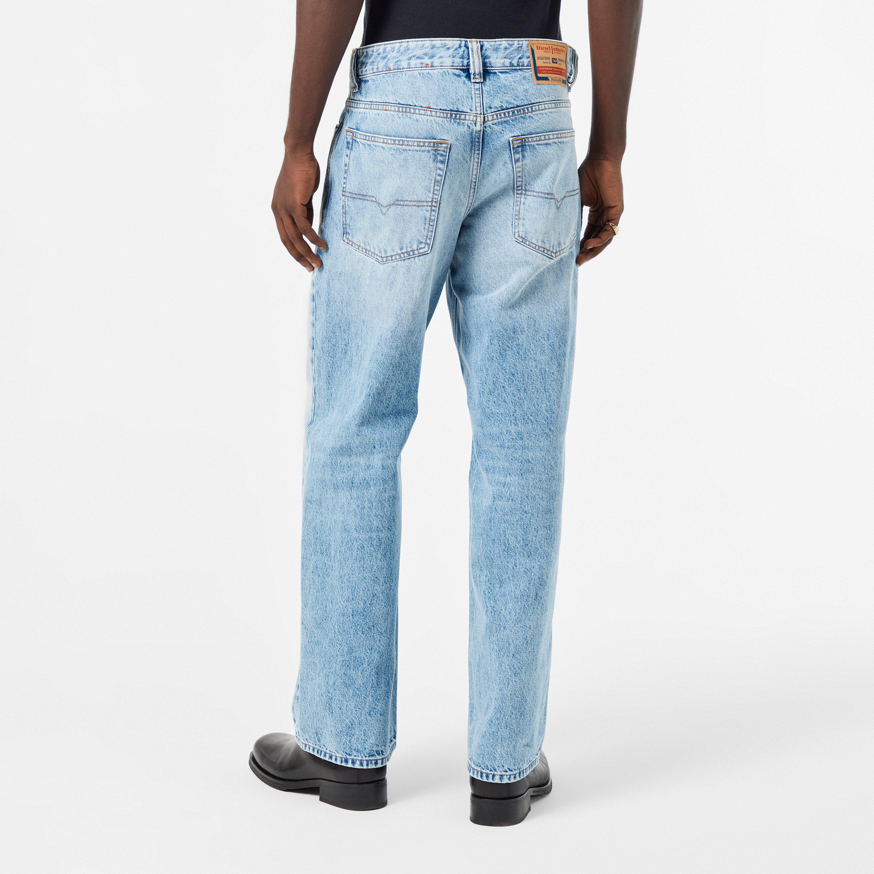 01 Light Blue - Diesel - Men's Wide Leg Jeans - 4