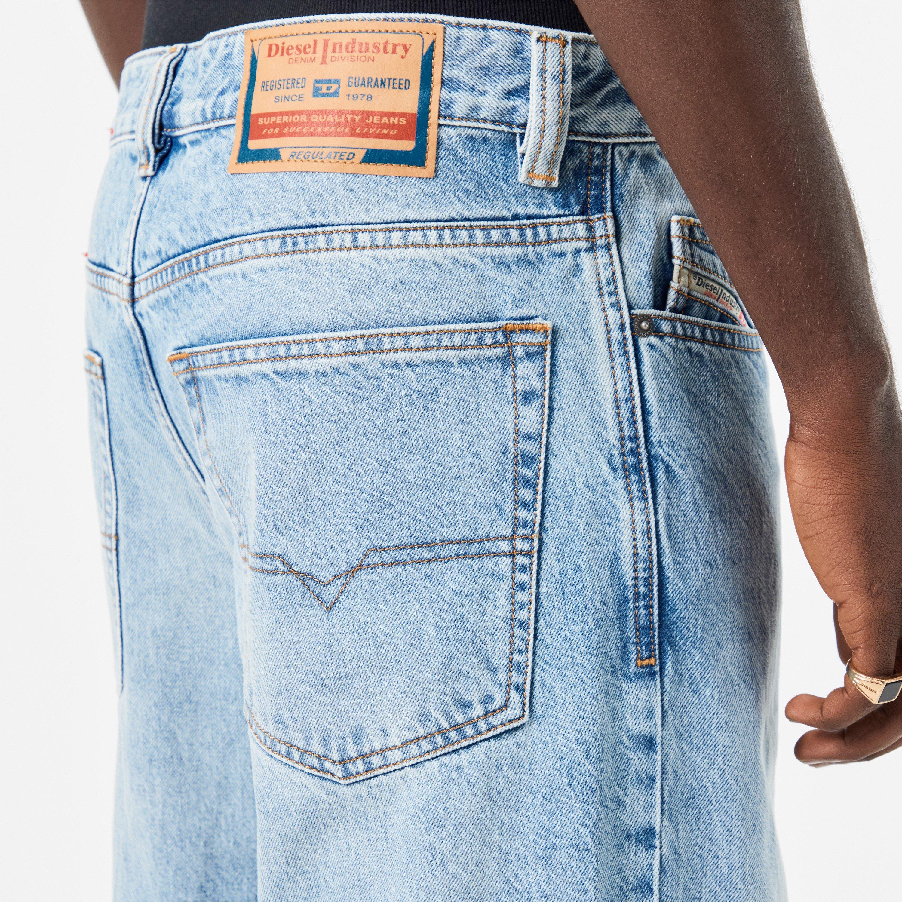 01 Light Blue - Diesel - Men's Wide Leg Jeans - 5