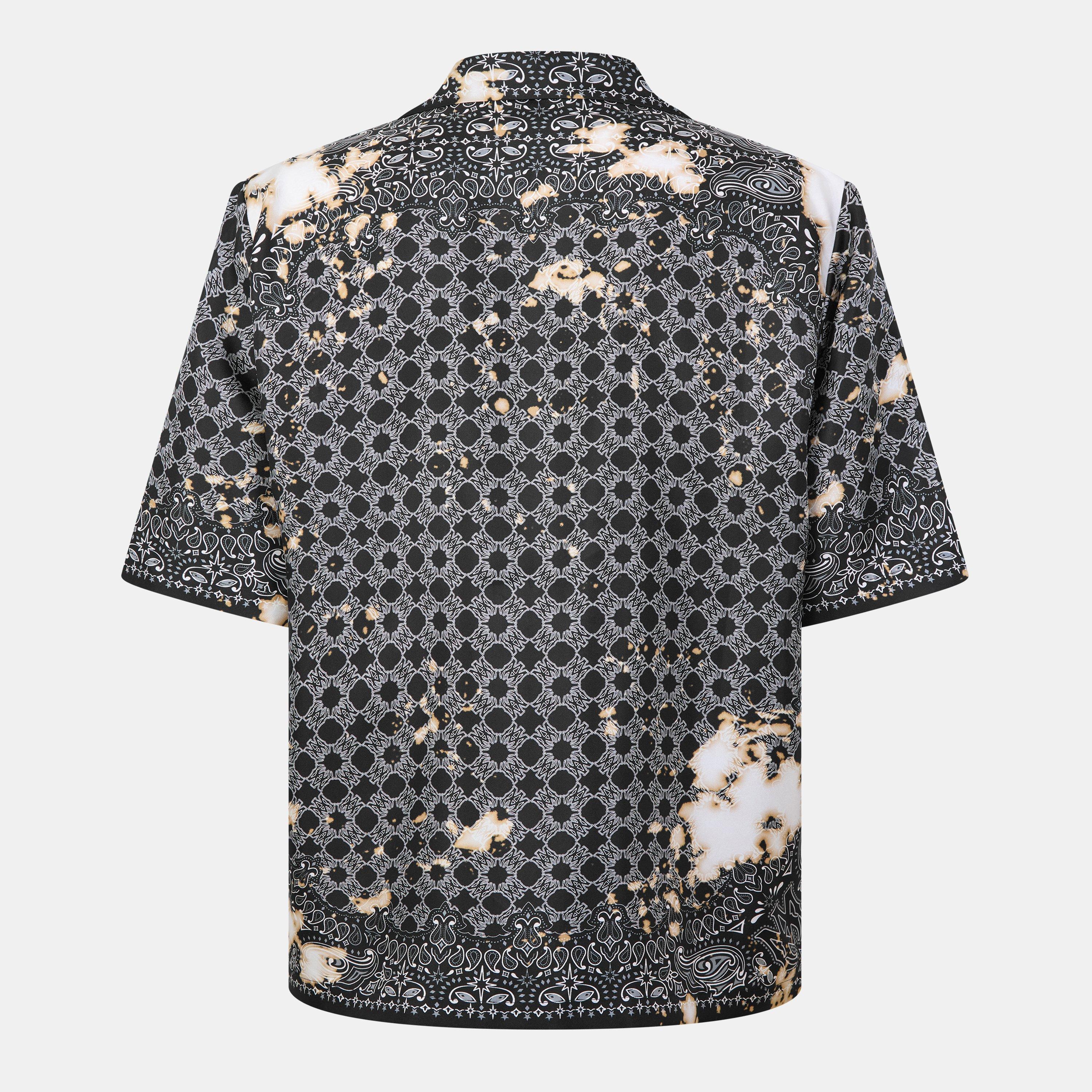 Black - Amiri - Men's Bowling Shirt - Short-Sleeve - 2