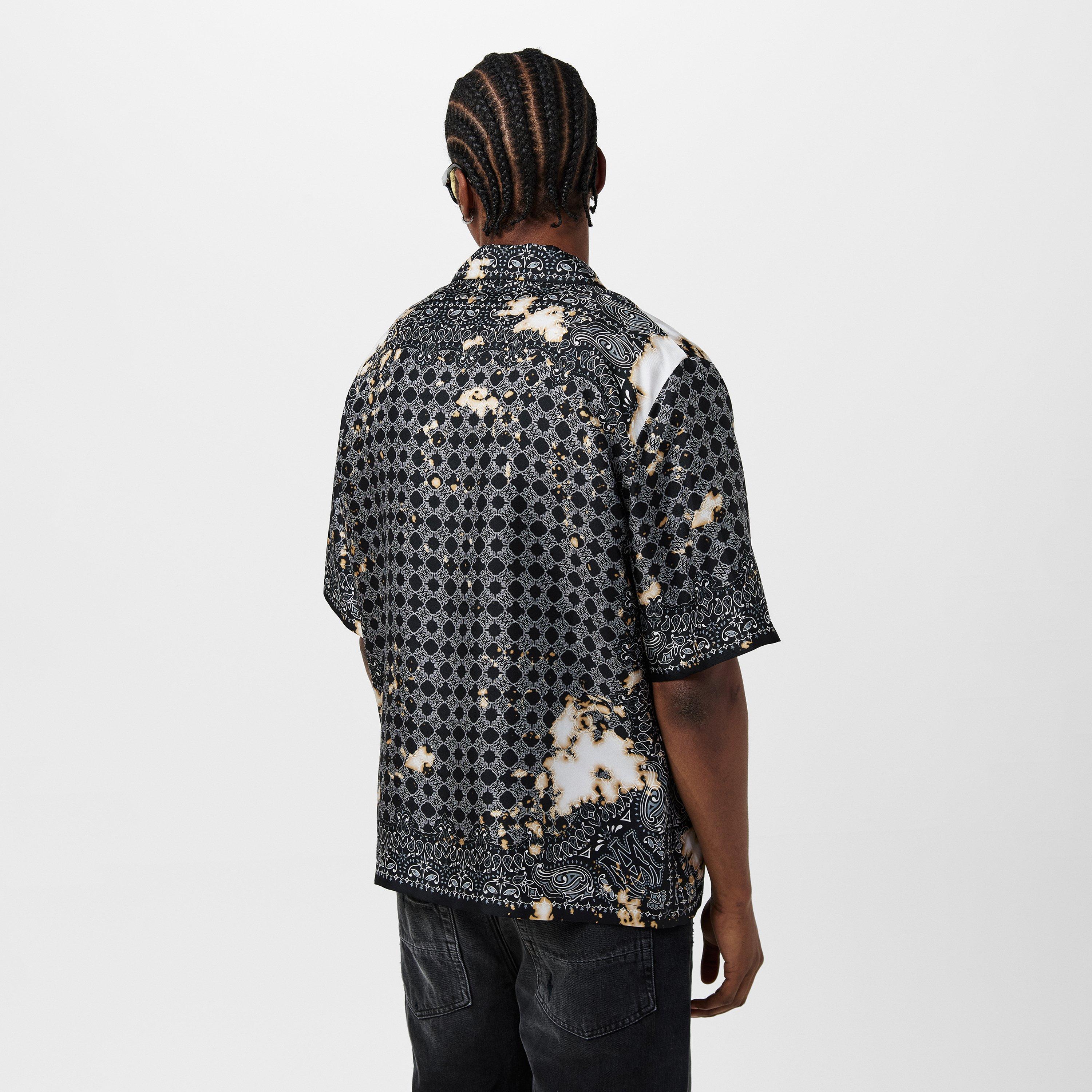 Black - Amiri - Men's Bowling Shirt - Short-Sleeve - 4