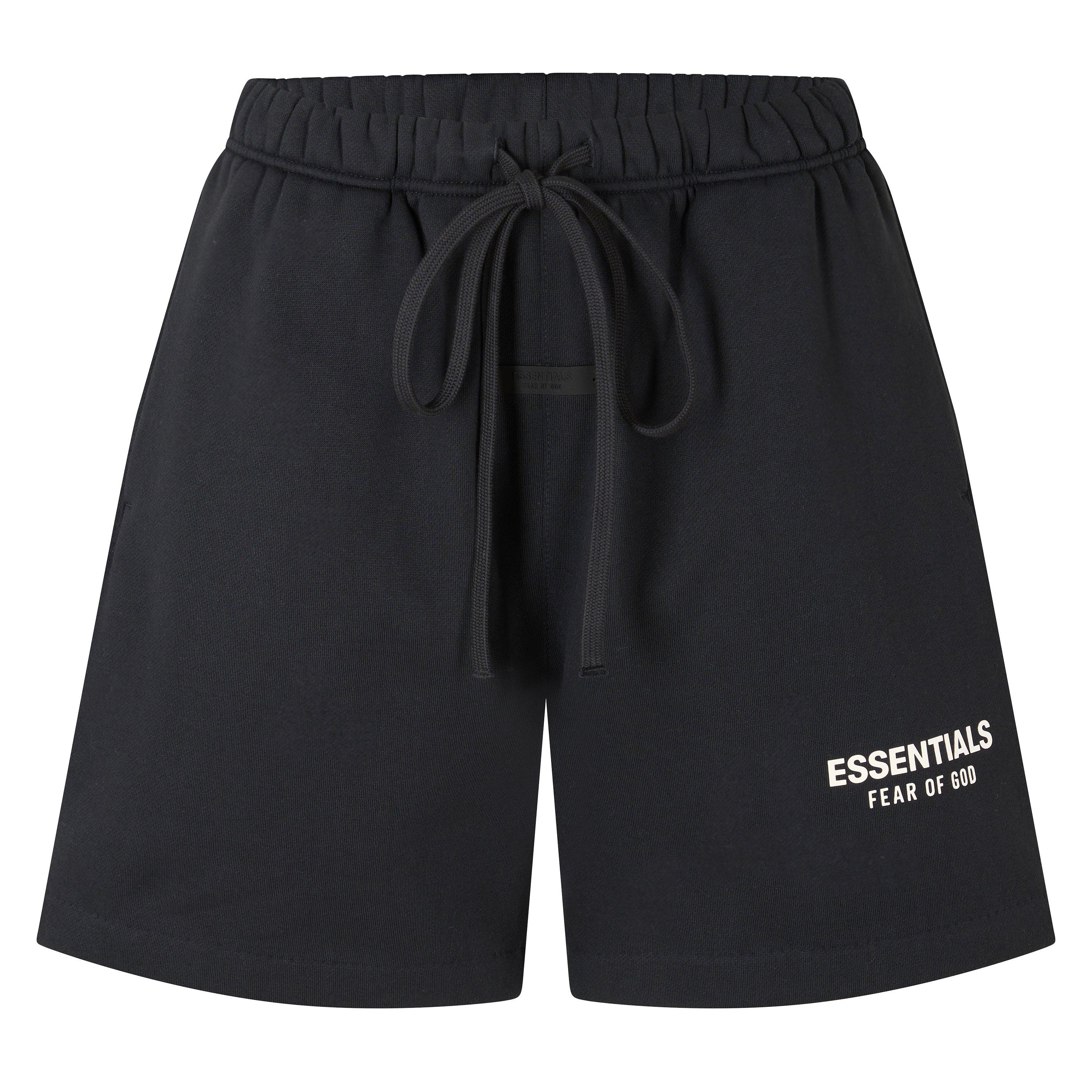 Black - Fear Of God Essentials - Women's Fleece Jogger Shorts - 1