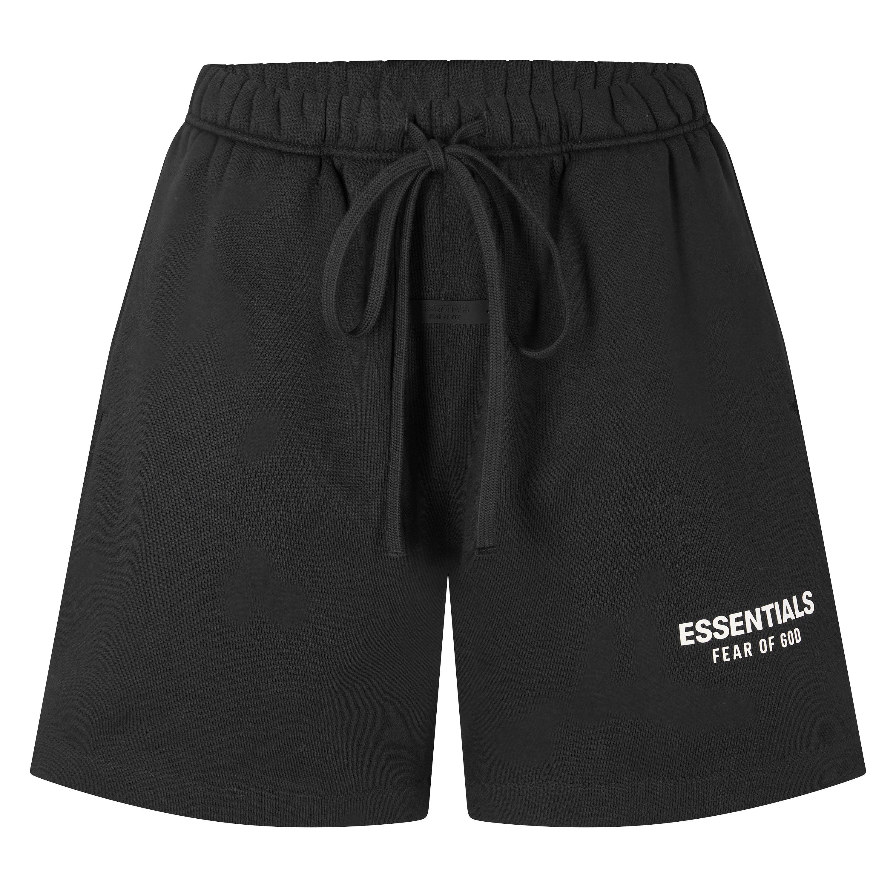 Black - Fear Of God Essentials - Women's Fleece Jogger Shorts - 1