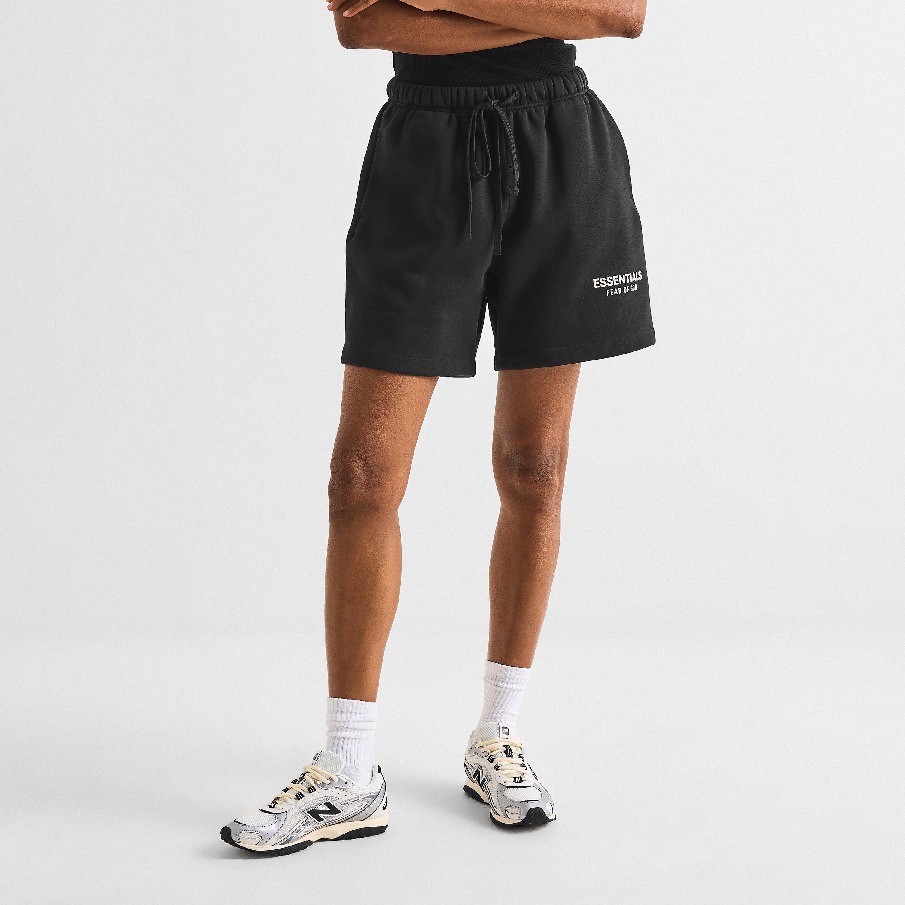 Black - Fear Of God Essentials - Women's Fleece Jogger Shorts - 3