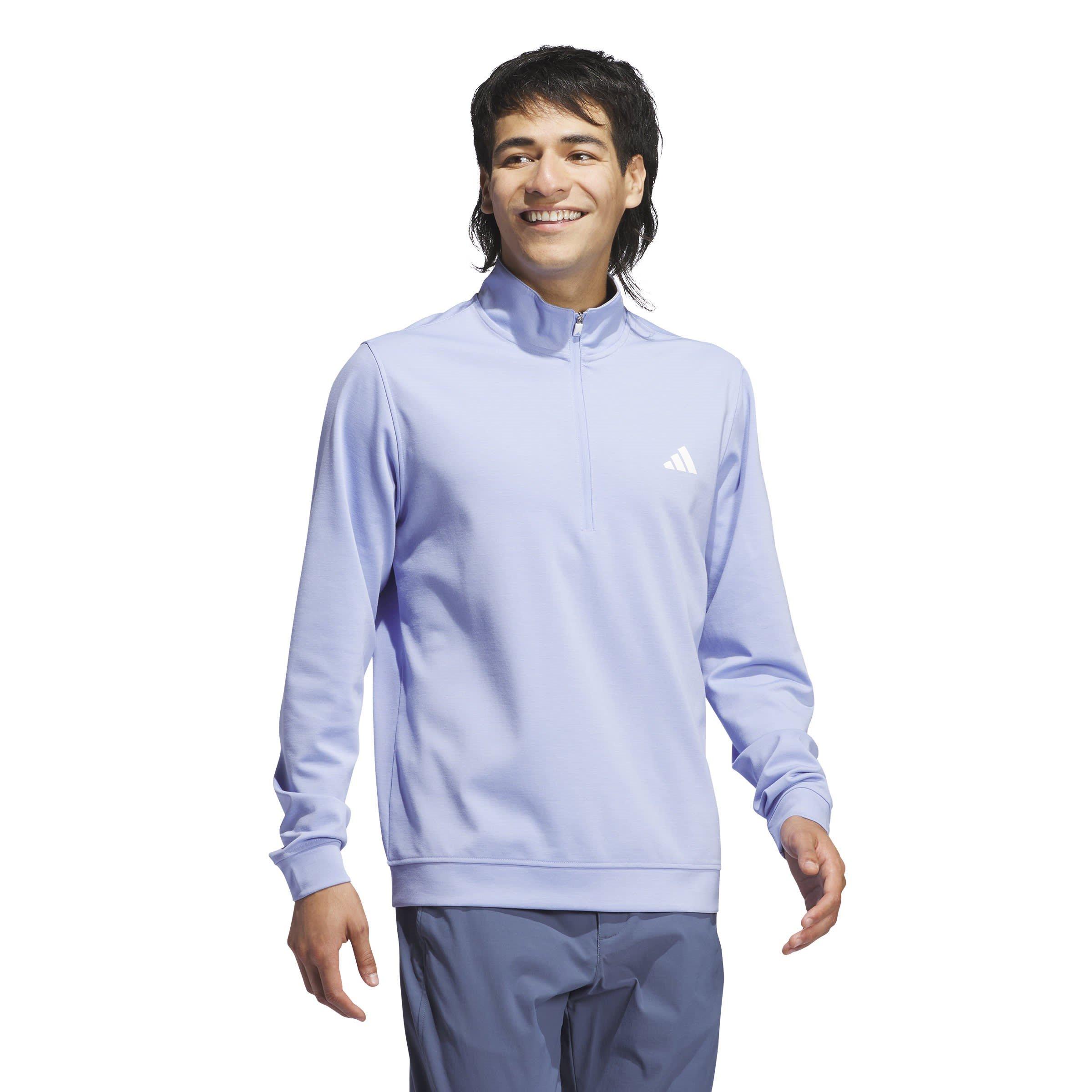 Scintilla blu - adidas - Elevated Quarter Zip Sweatshirt - 4