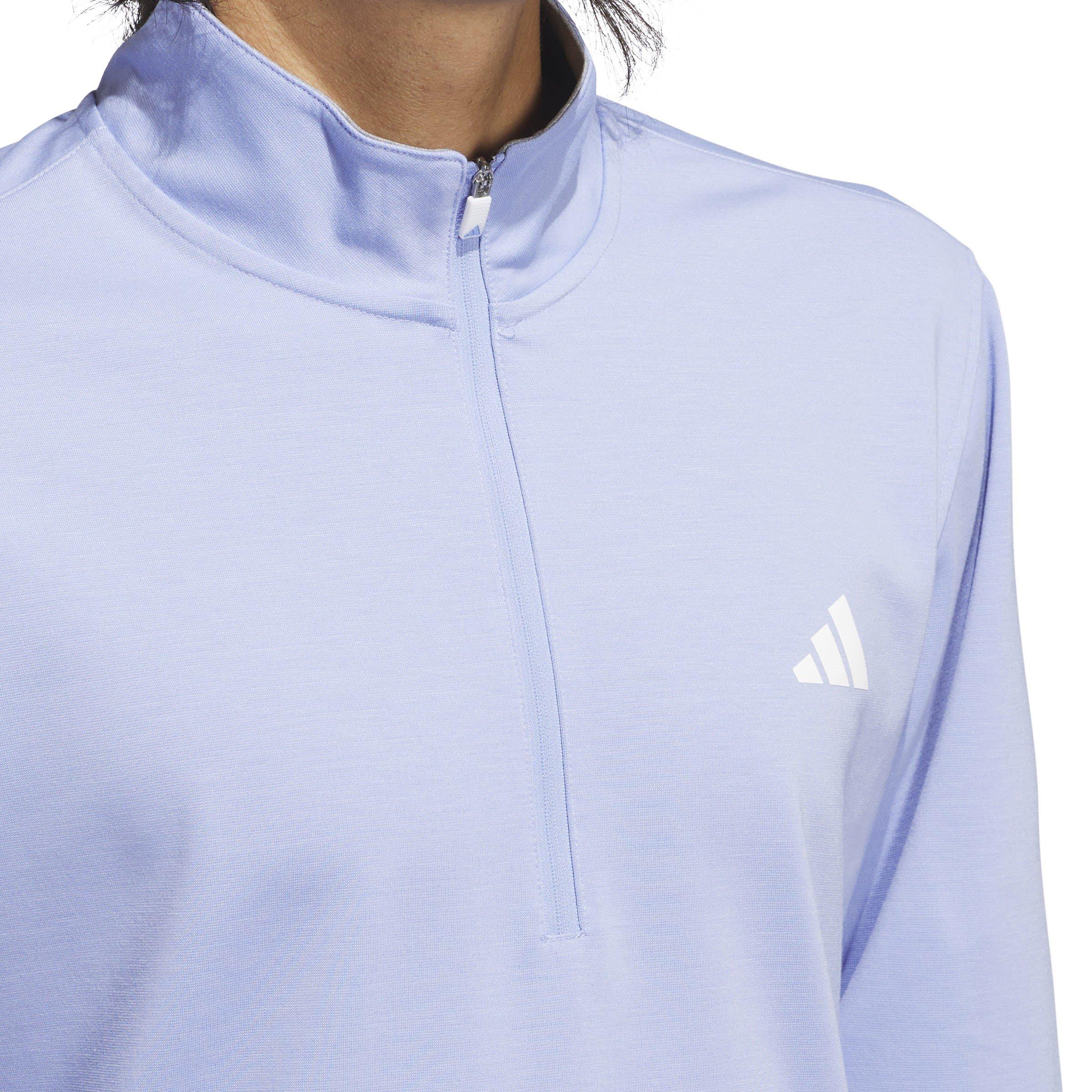 Scintilla blu - adidas - Elevated Quarter Zip Sweatshirt - 5