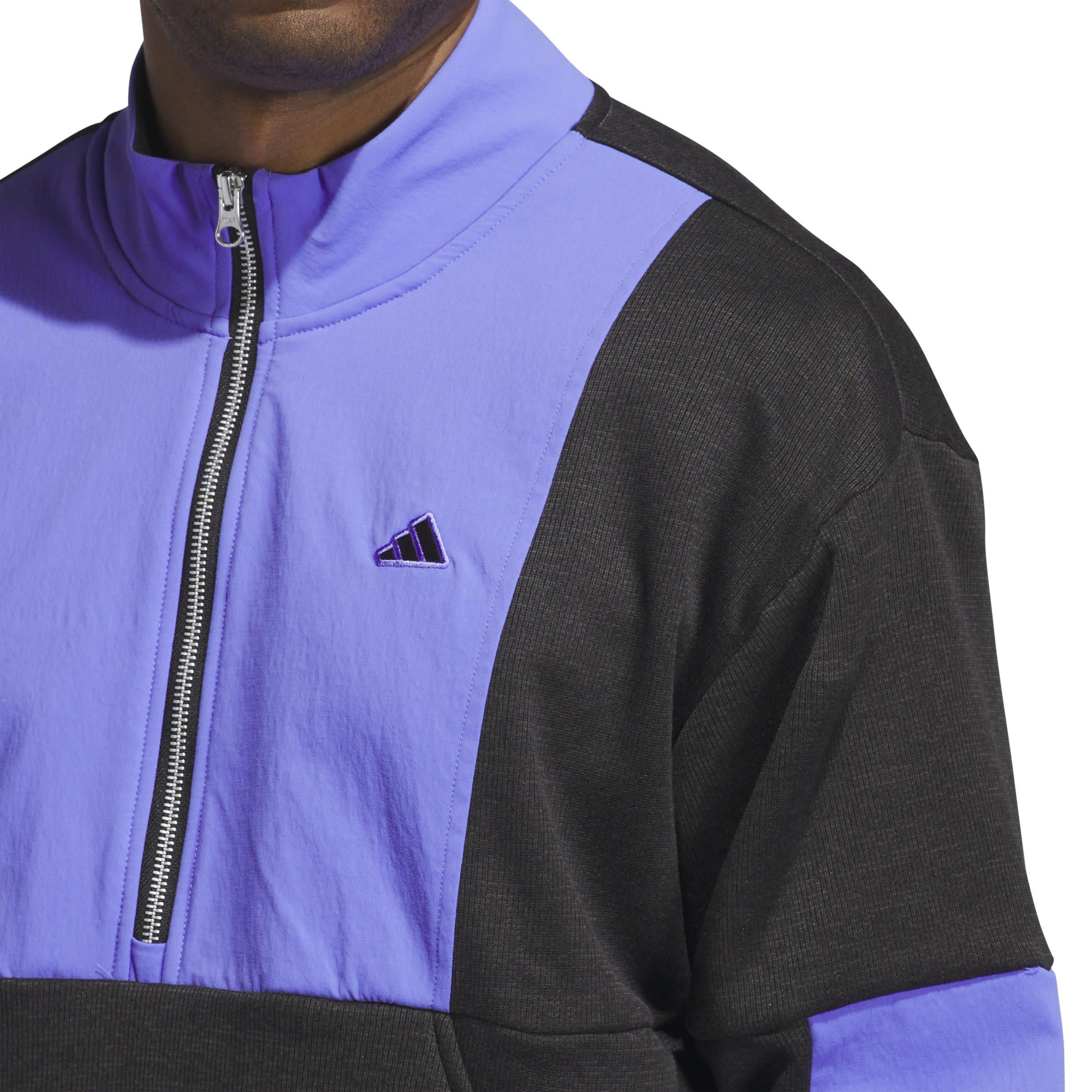 Schwarz/Blau - adidas - Go-to DWR Hybrid Half Zip Sweatshirt - 5