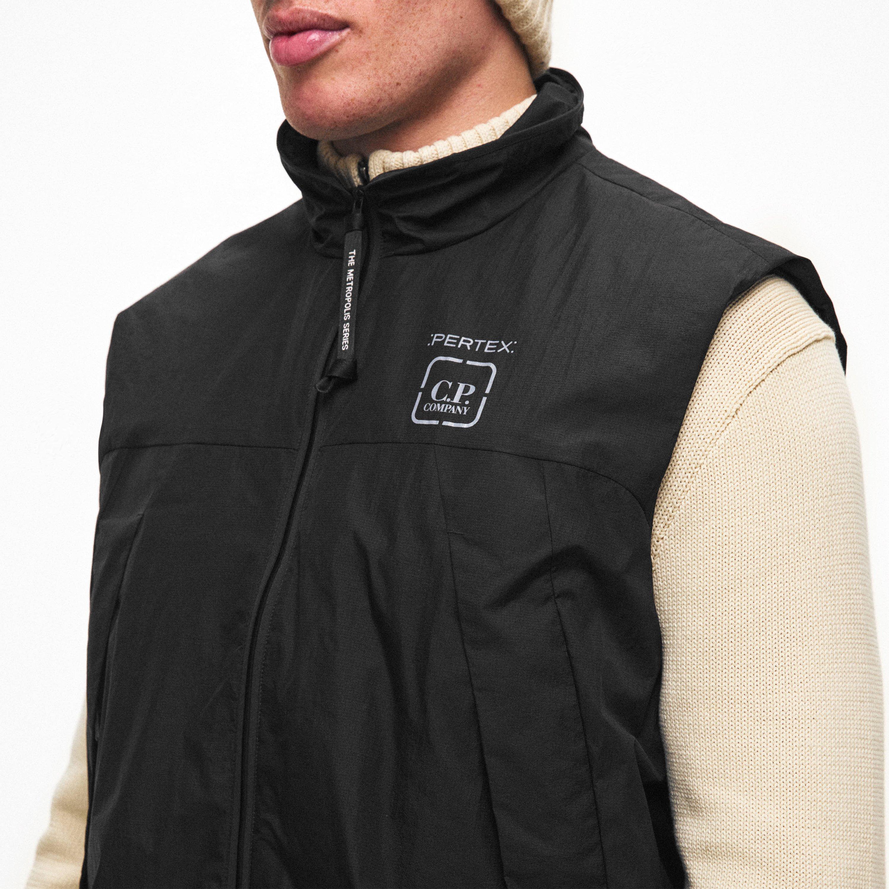 Black 999 - CP Company Metropolis - Men's Pertex Waterproof Gilet - 5