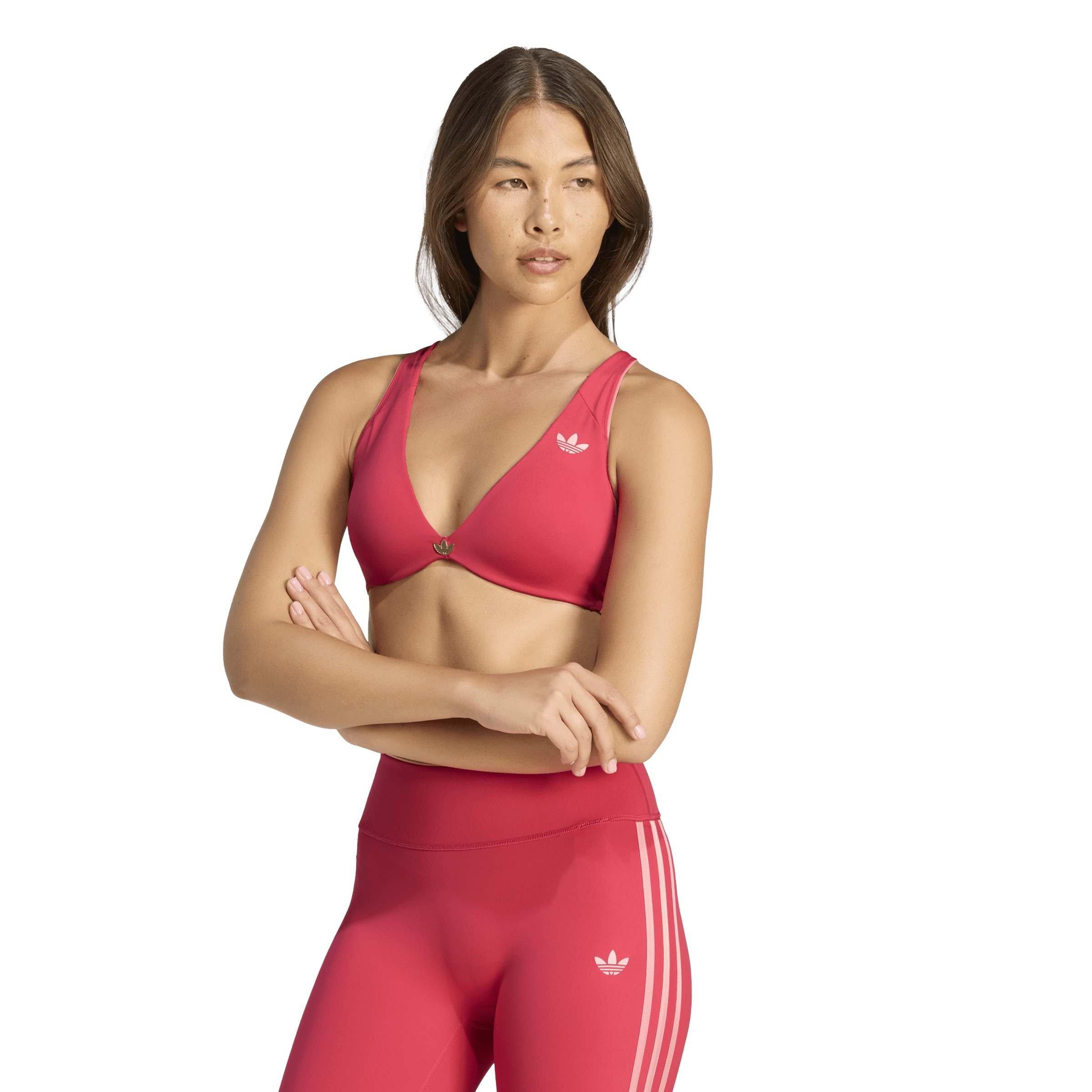 Power Pink - adidas - Adidas Originals Sport Low Impact Sports Bra Womens - 3