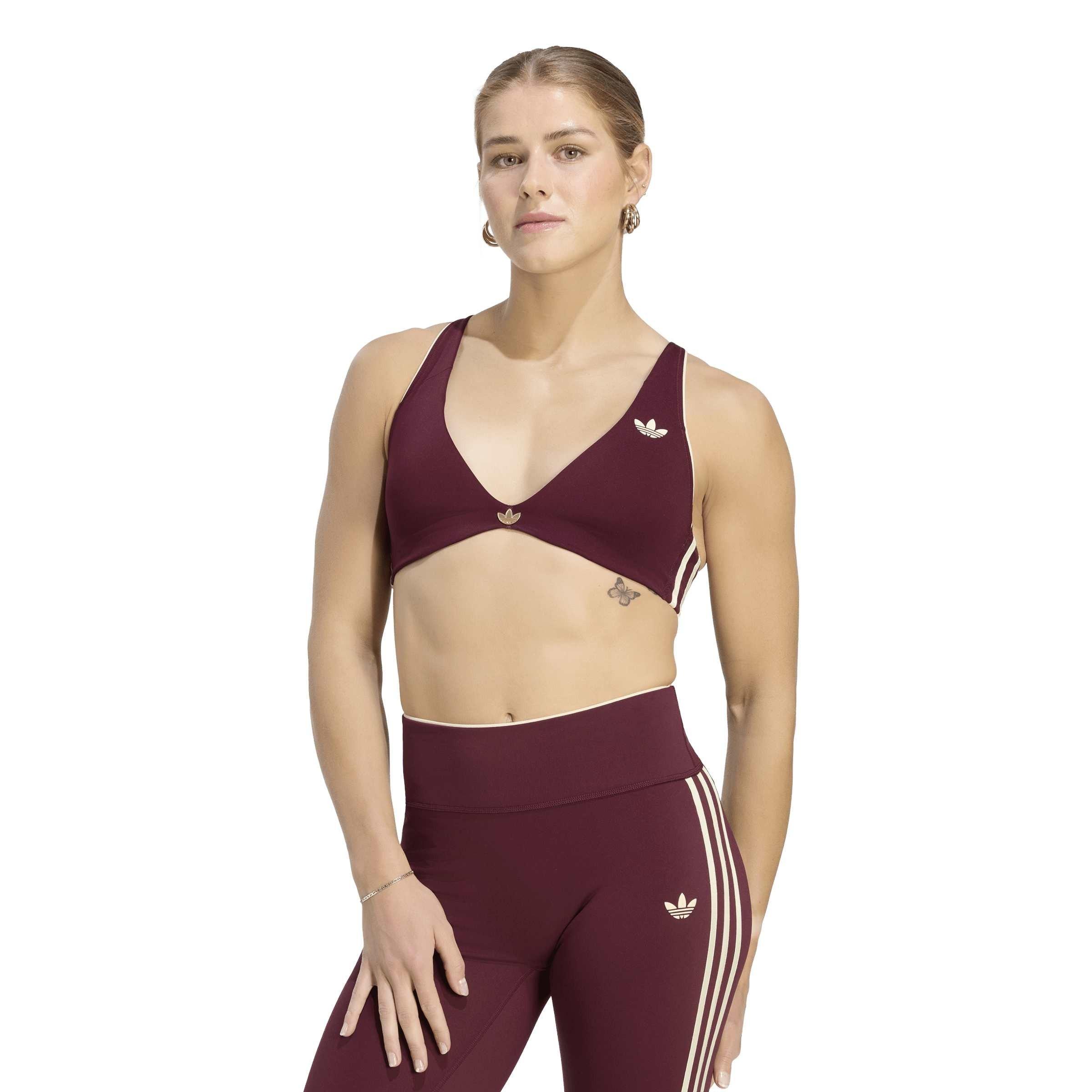 Kastanjebruin - adidas - Adidas Originals Sport Low Impact Sports Bra Womens - 2