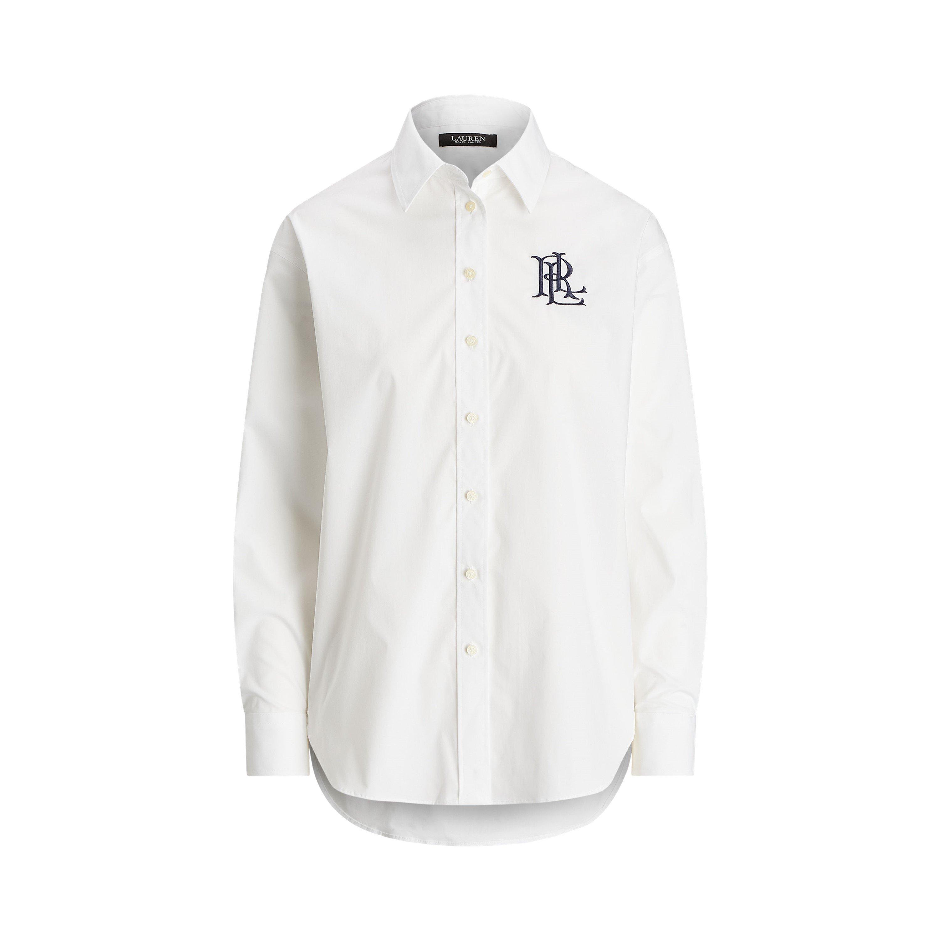 Lauren By Ralph Lauren Women's Long Sleeve Plain Shirt - White - 8 (XS)