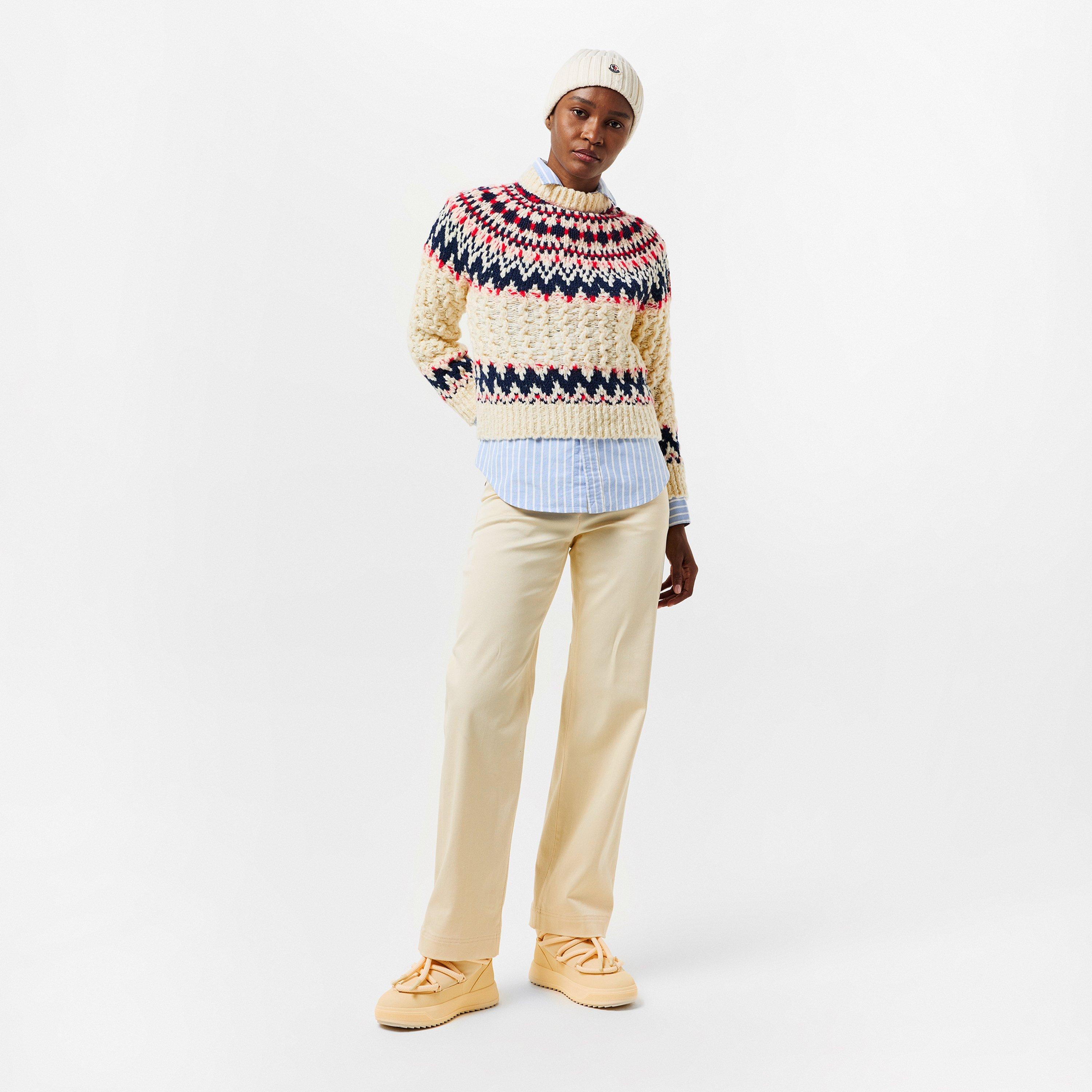 Cream - Moncler Grenoble - Women's G Crew Neck Jumper - 6