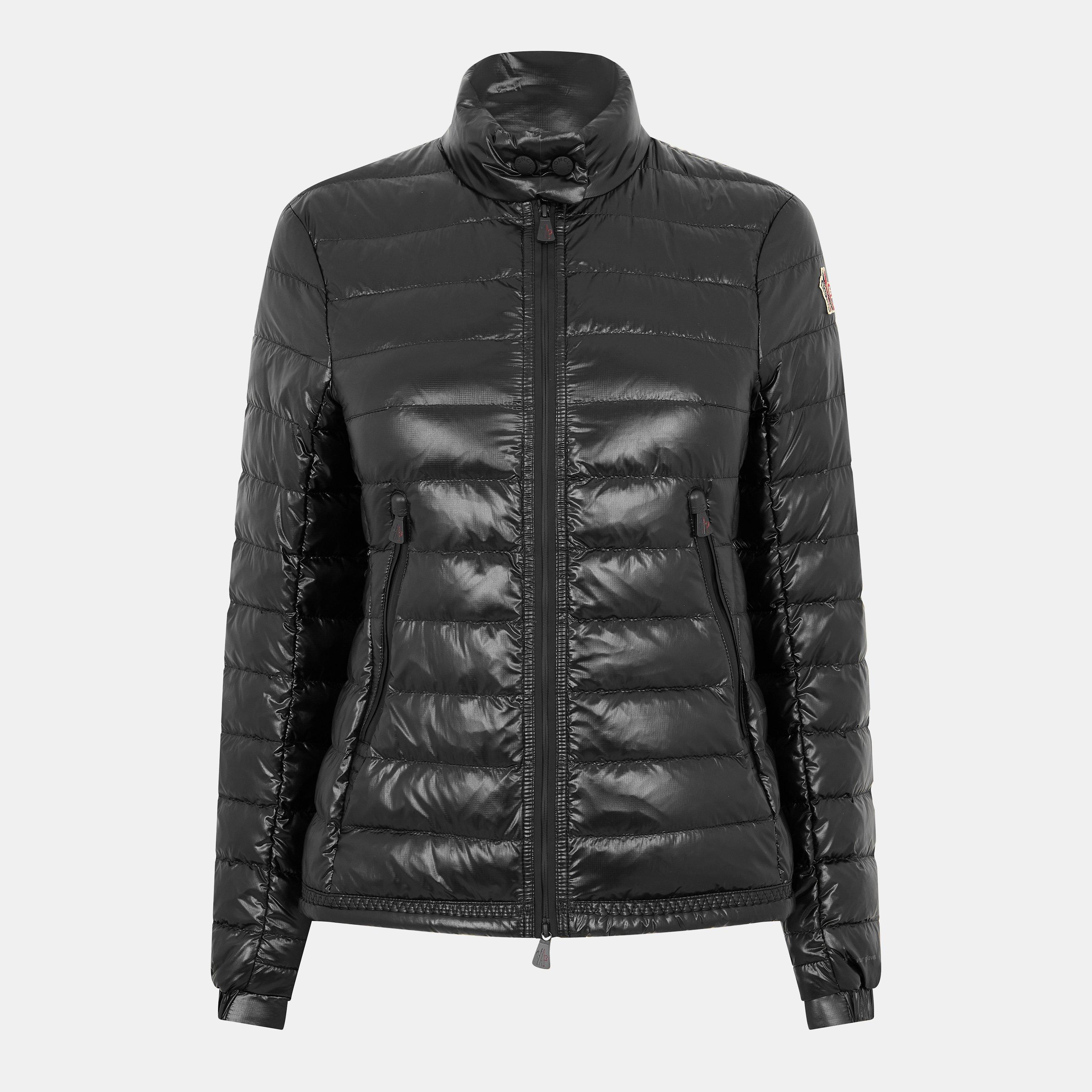 Moncler Grenoble Women's Down Cropped Short Puffer Jacket - Black 999 - Size 8 (XS)
