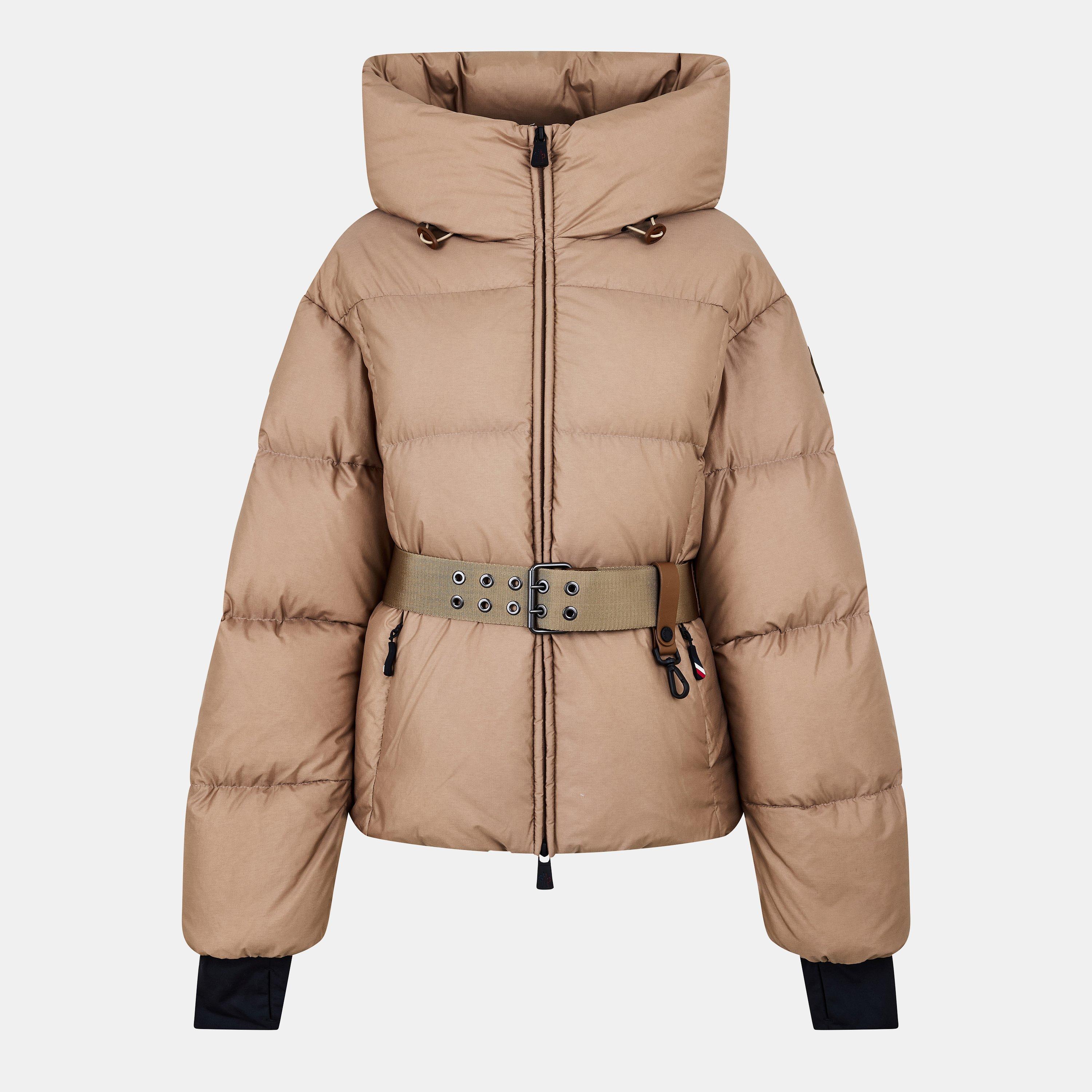 Moncler Grenoble Women's Nisene Quilted Water Resistant Short Puffer Jacket - Beige 513 - Size 12 (M)