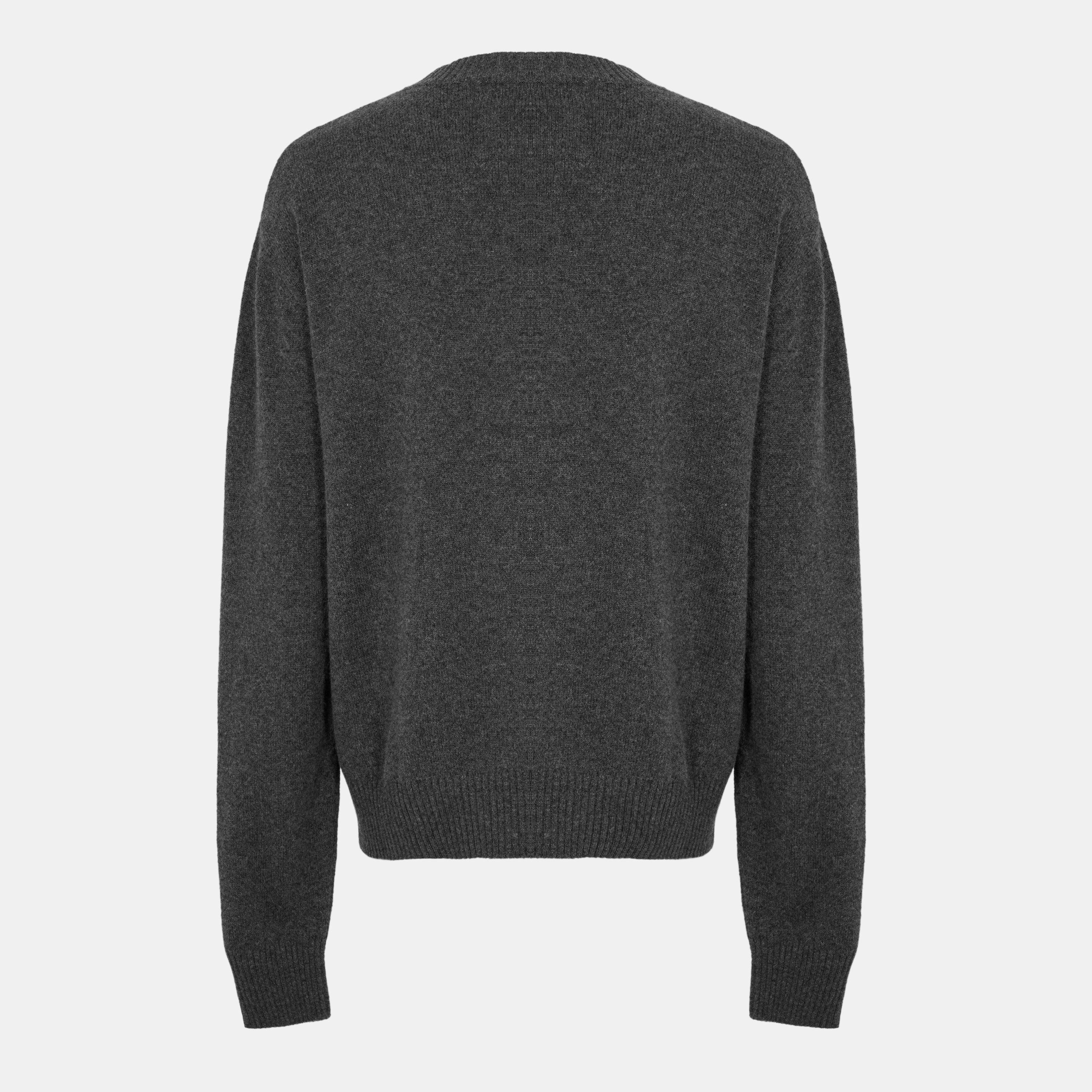 Charcoal - Belstaff - Men's Crew Neck Jumper - 2