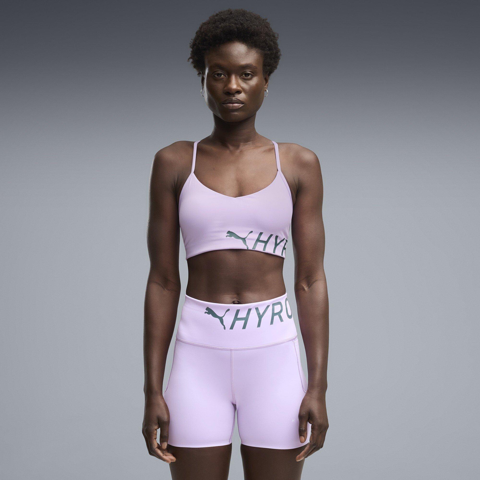 Light Lavender - Puma - Women's Hyrox Non-Wired Medium Impact Sports Bra - 3