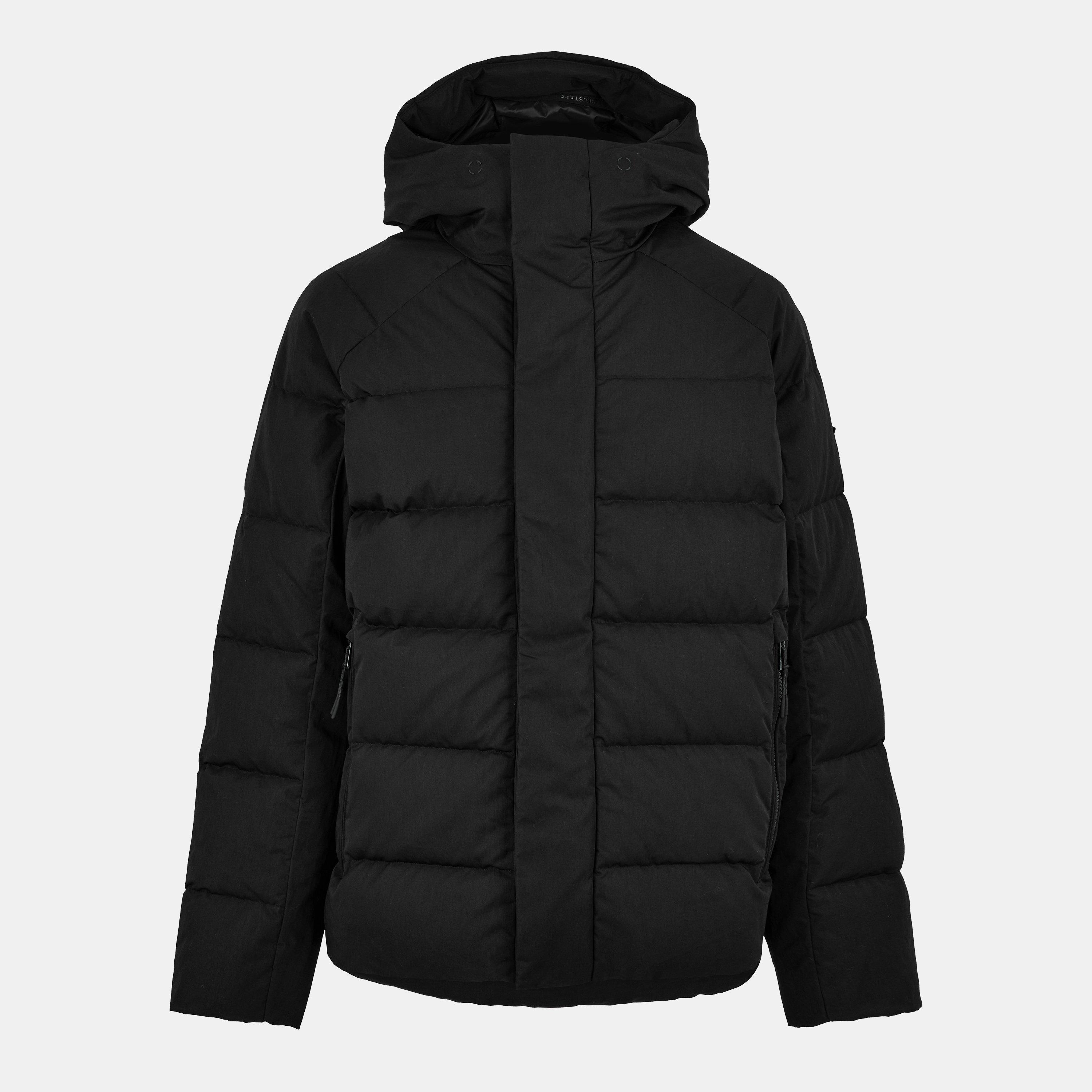 Black - Belstaff - Men's Apex Quilted Water-Resistant Short Puffer Jacket - 1