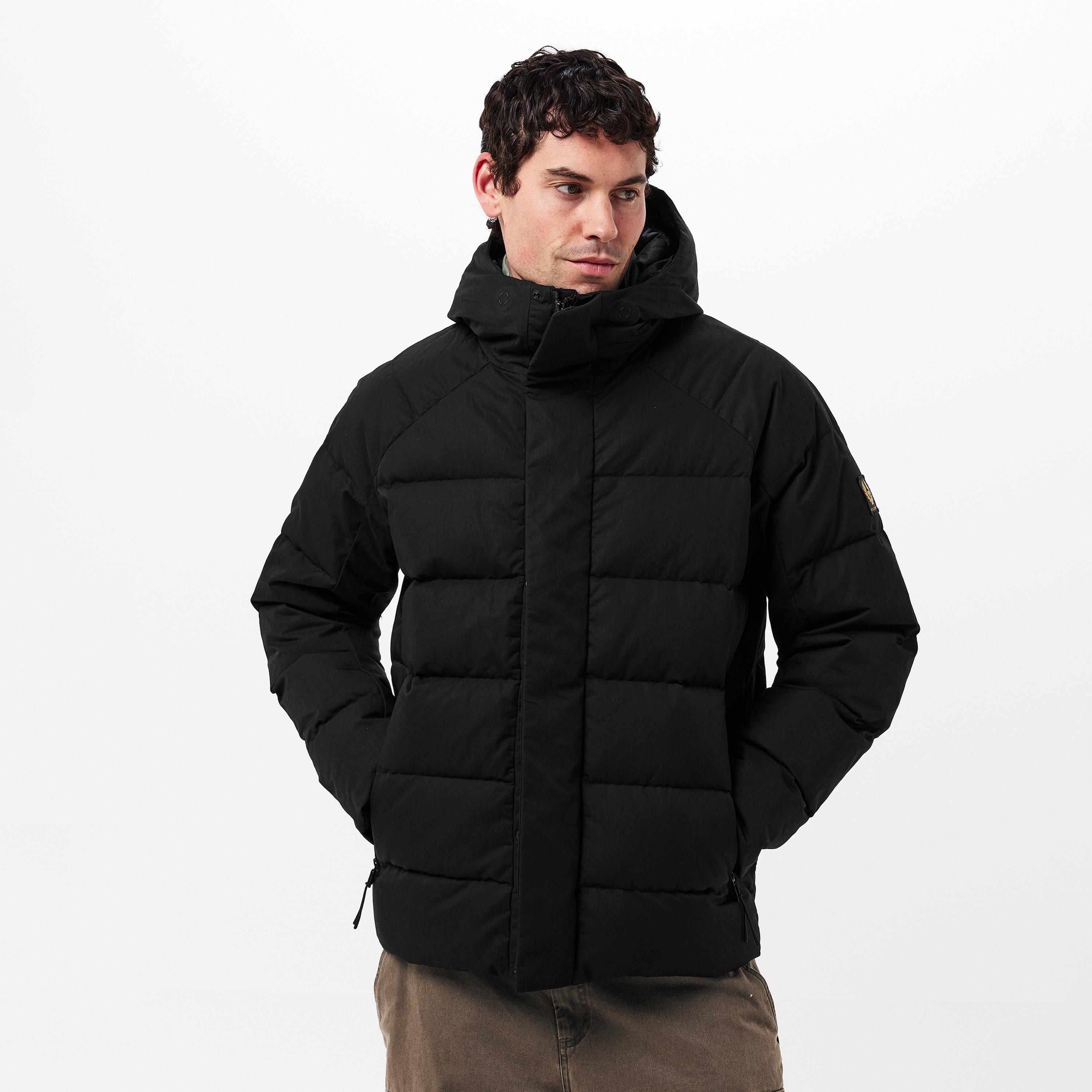 Black - Belstaff - Men's Apex Quilted Water-Resistant Short Puffer Jacket - 3