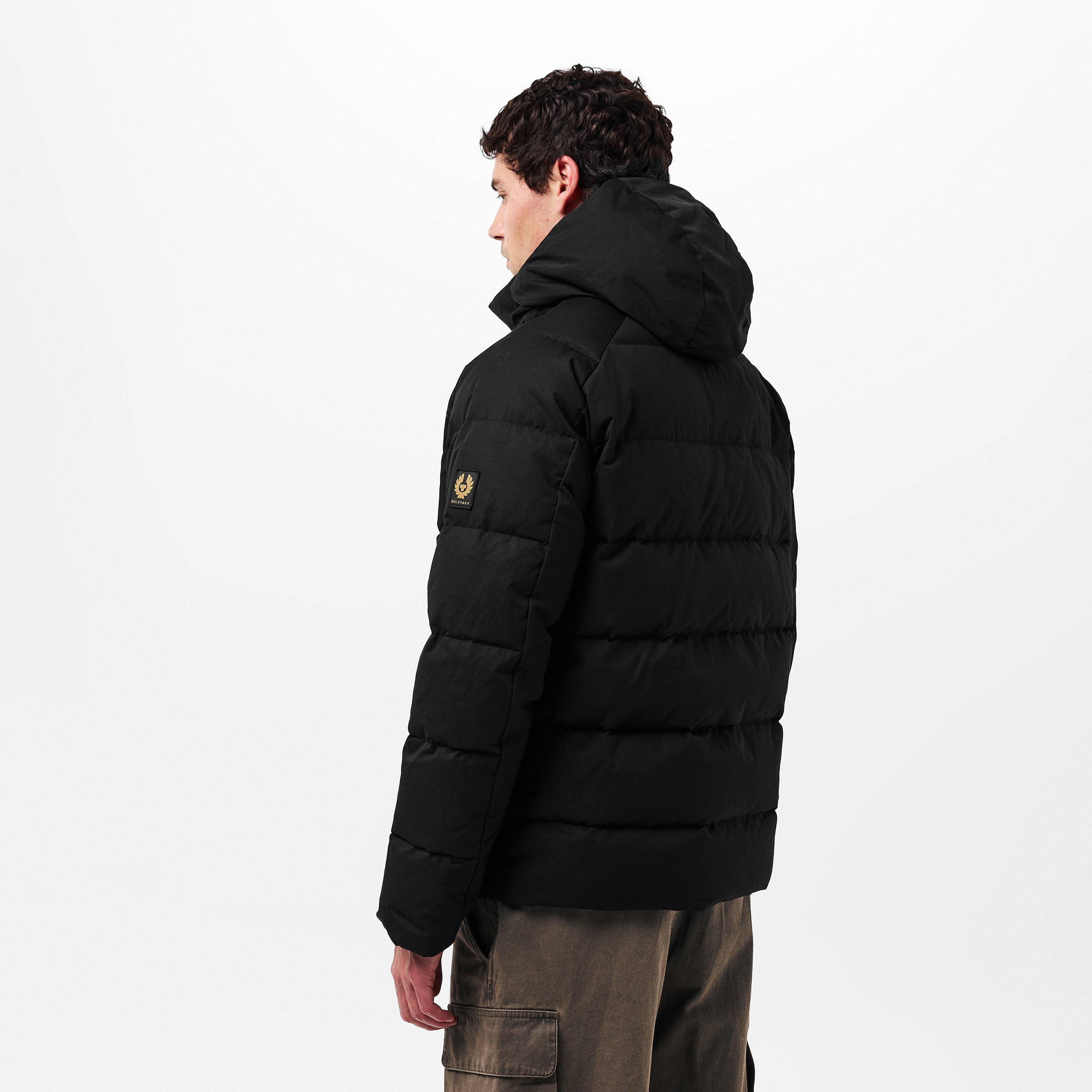 Black - Belstaff - Men's Apex Quilted Water-Resistant Short Puffer Jacket - 4