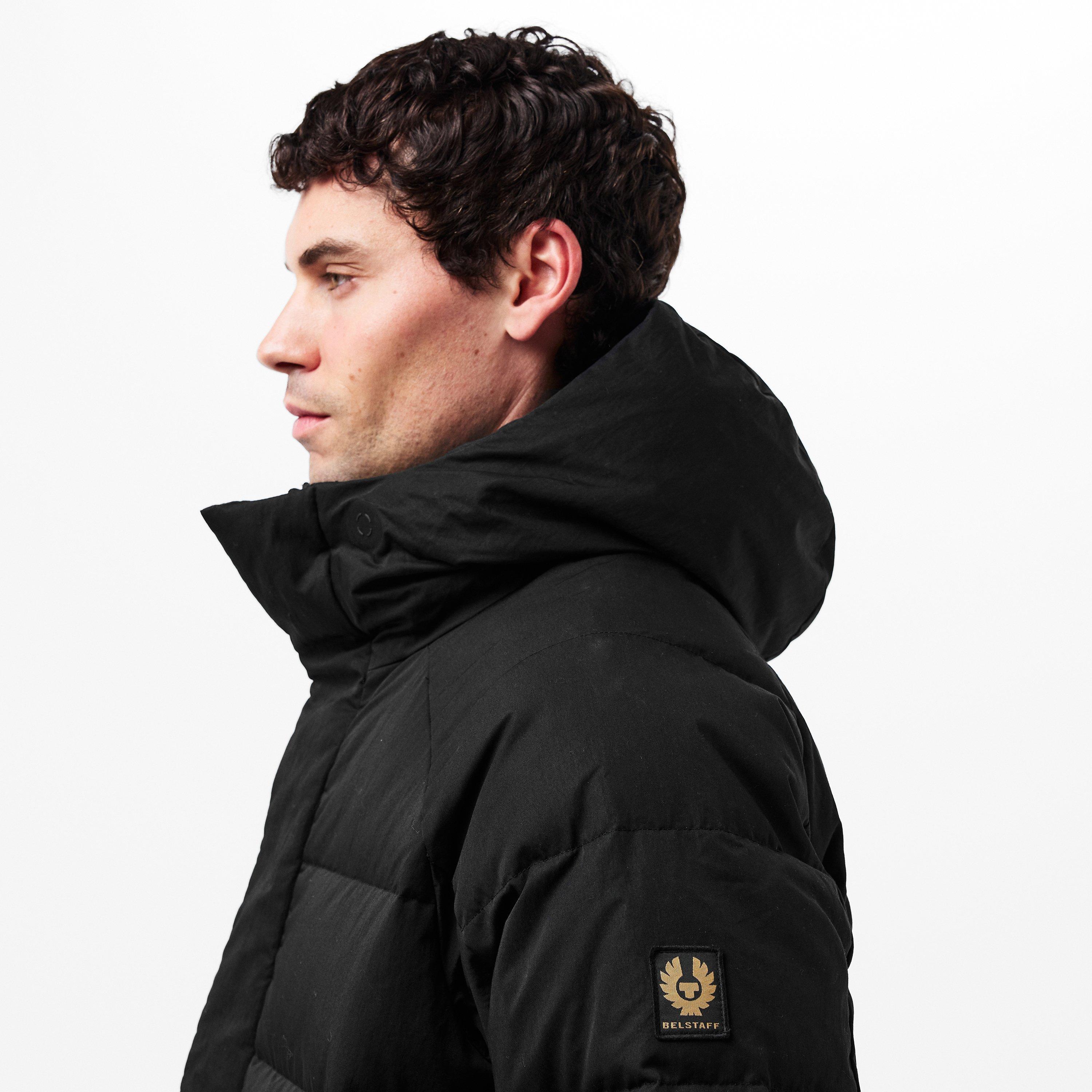 Black - Belstaff - Men's Apex Quilted Water-Resistant Short Puffer Jacket - 5