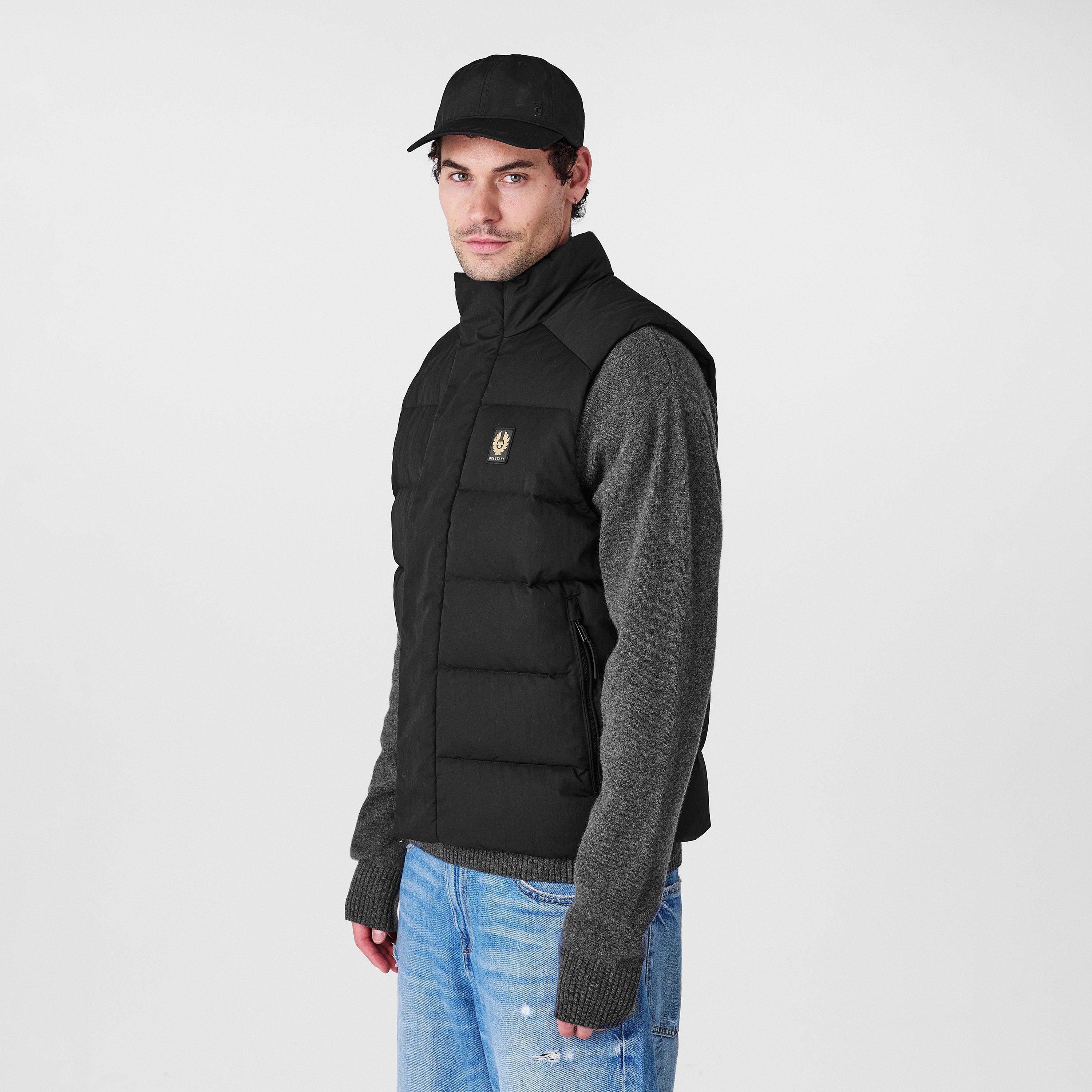 Black - Belstaff - Men's Apex Sleeveless Insulated Gilet - 3