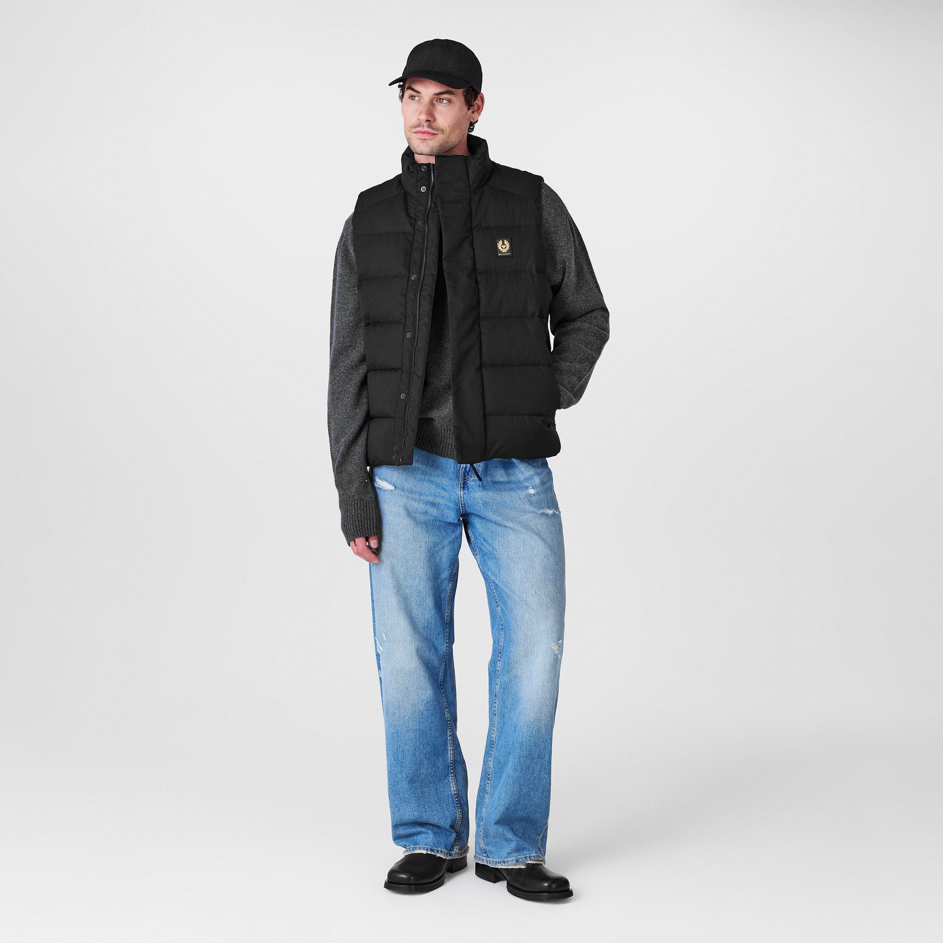 Black - Belstaff - Men's Apex Sleeveless Insulated Gilet - 6