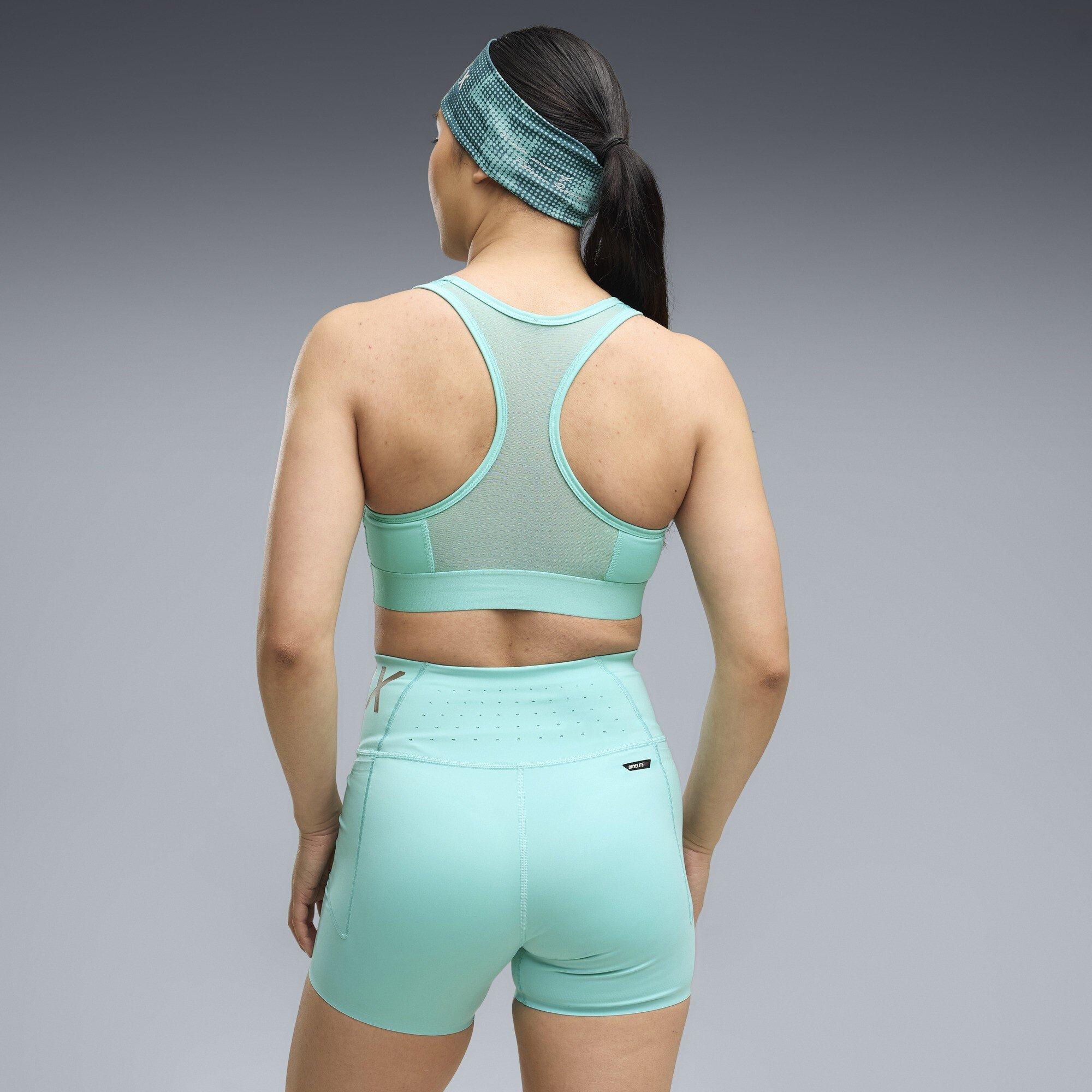 Intense Mint - Puma - Women's Hyrox Mid Non Wired Sports Bra - 4