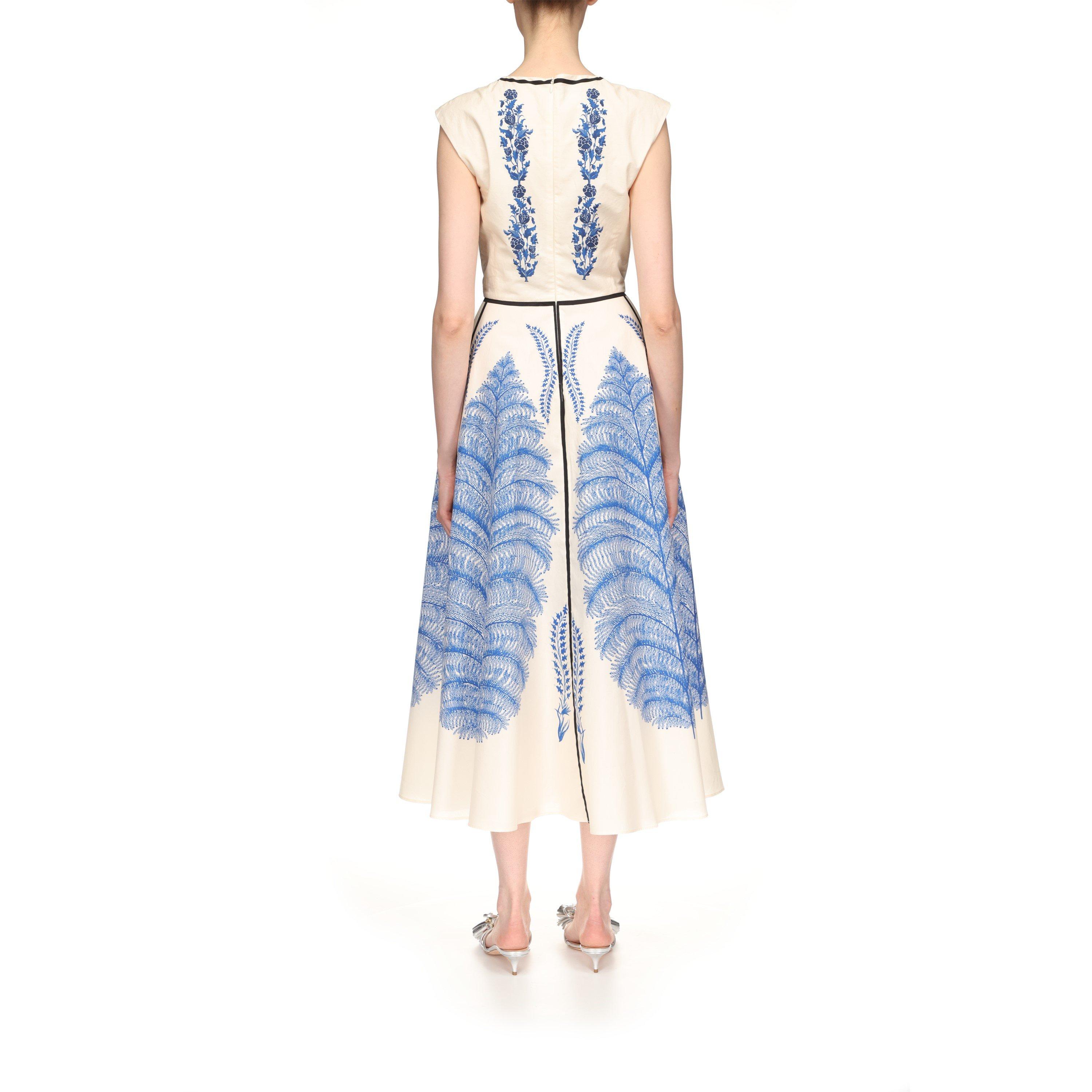 Ivory Blue - Giambattista Valli - Feather Maxi Dress - 2