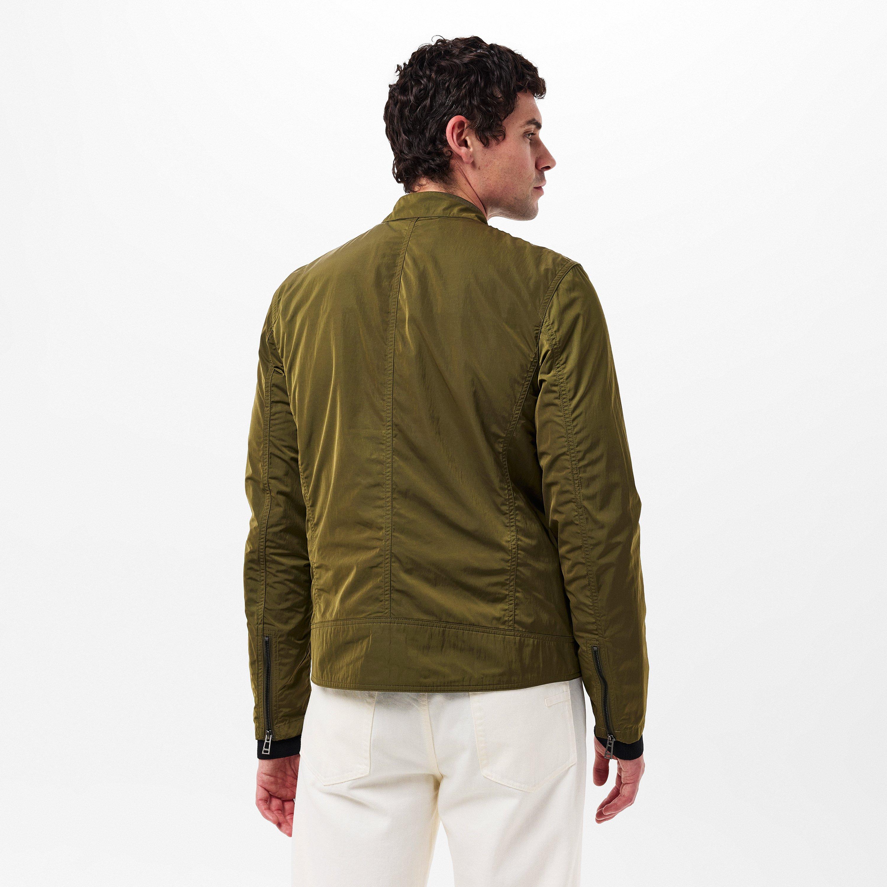 True Olive - Belstaff - Men's Weather Resistant Bomber Jacket - 4