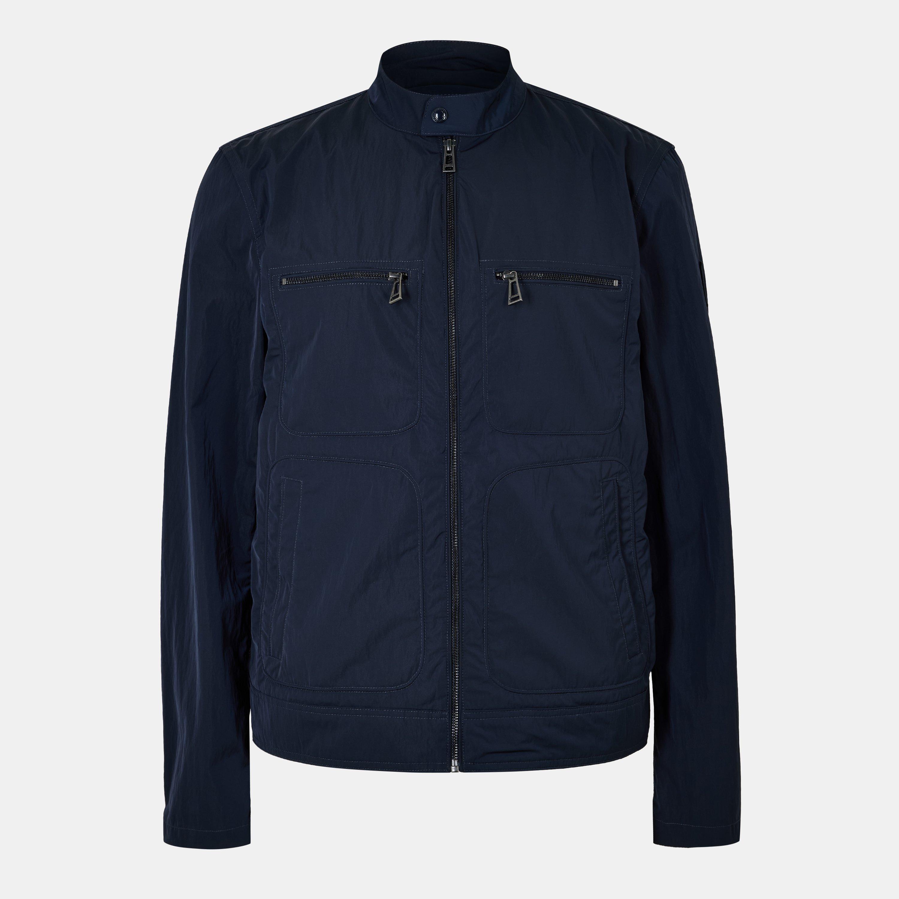 Belstaff Men's Weather Resistant Bomber Jacket - Dark Ink - S