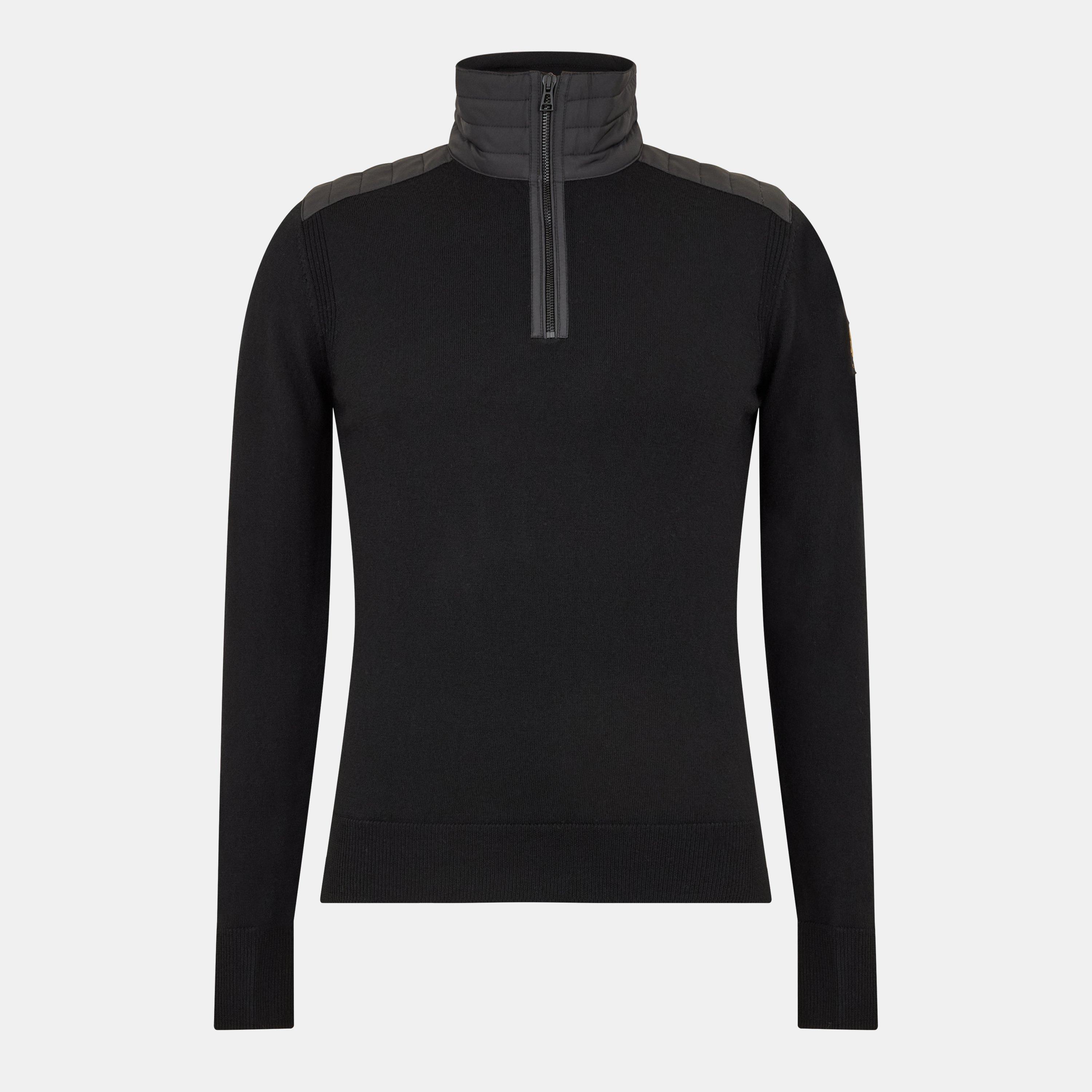 Belstaff Men's Crew Neck Jumper - Black - 3XL