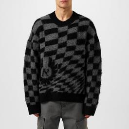 Represent X Belstaff Checkerboard Knit Jumper