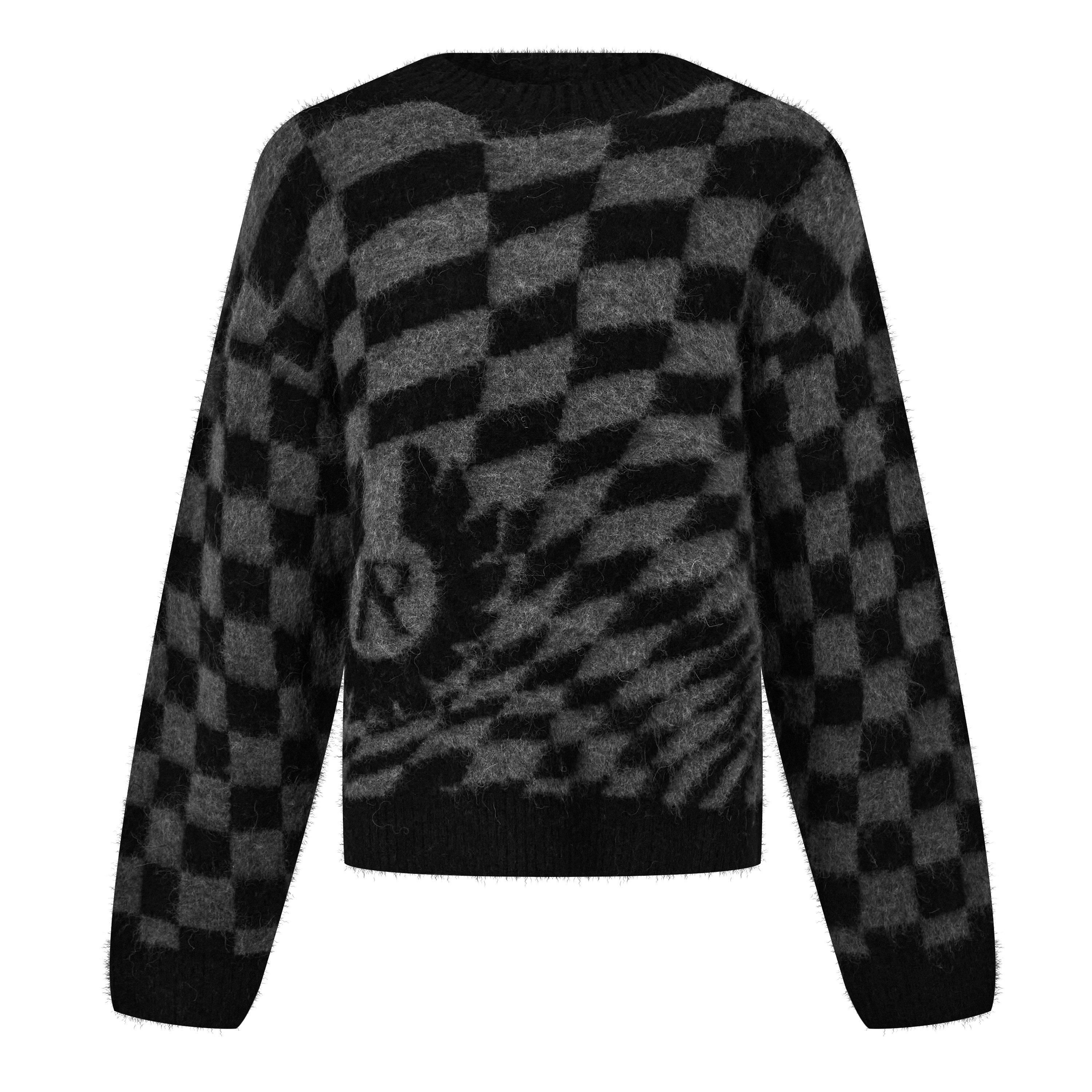 Shadow - Represent - Men's Checkerboard Knit Jumper - 5