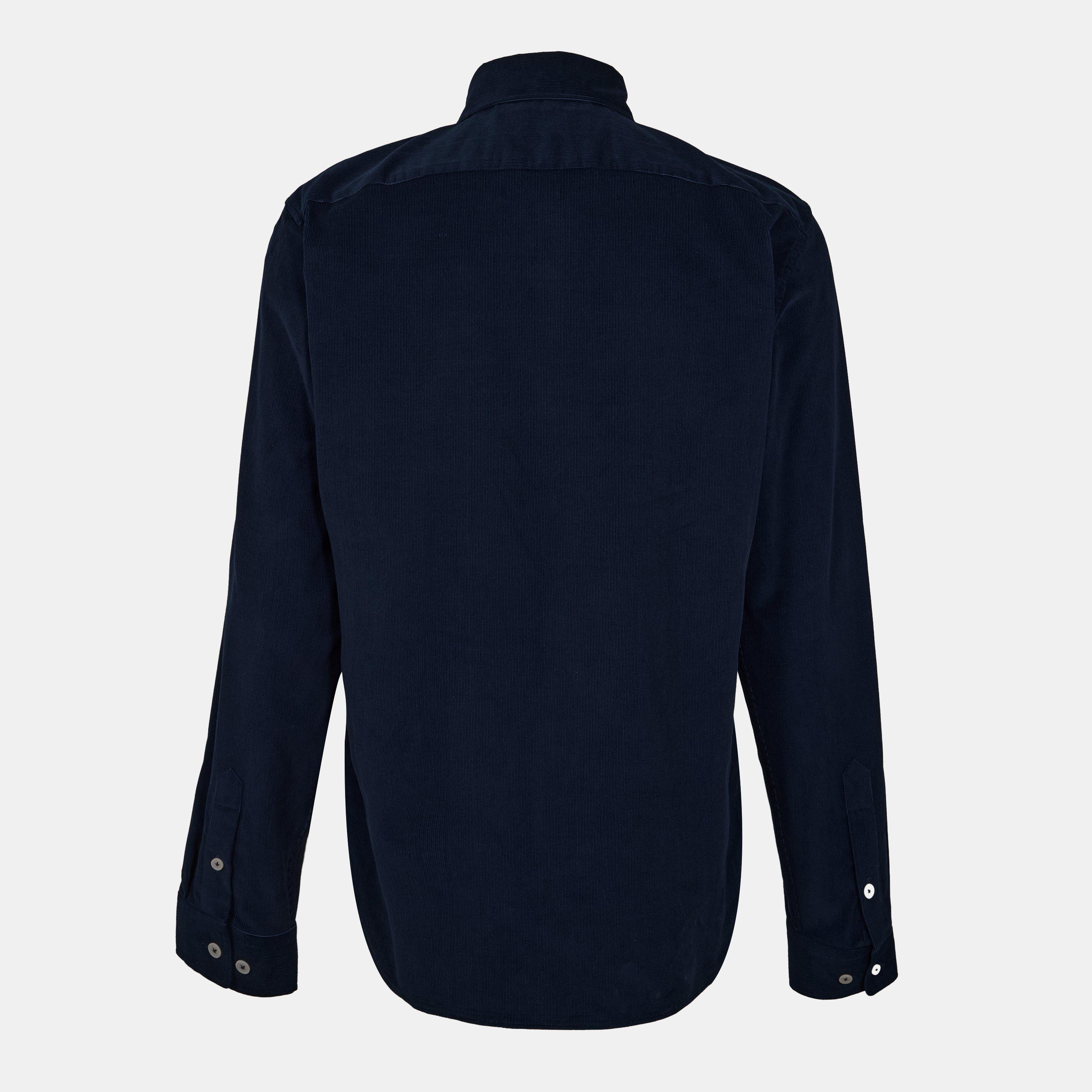 Dark Ink - Belstaff - Men's Long-Sleeve Corduroy Shirt - 2