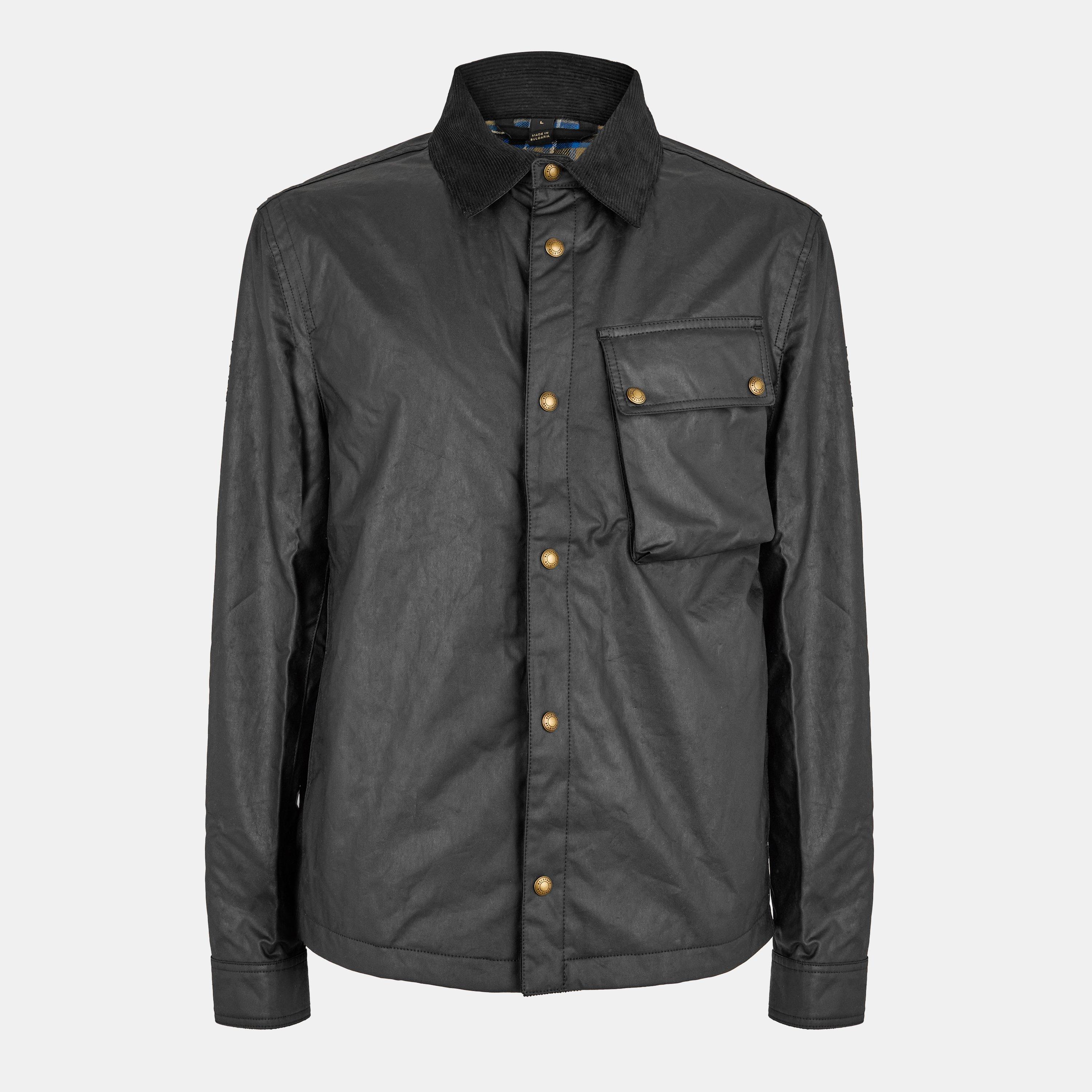 Black - Belstaff - Men's Weather Resistant Wax Jacket - 1