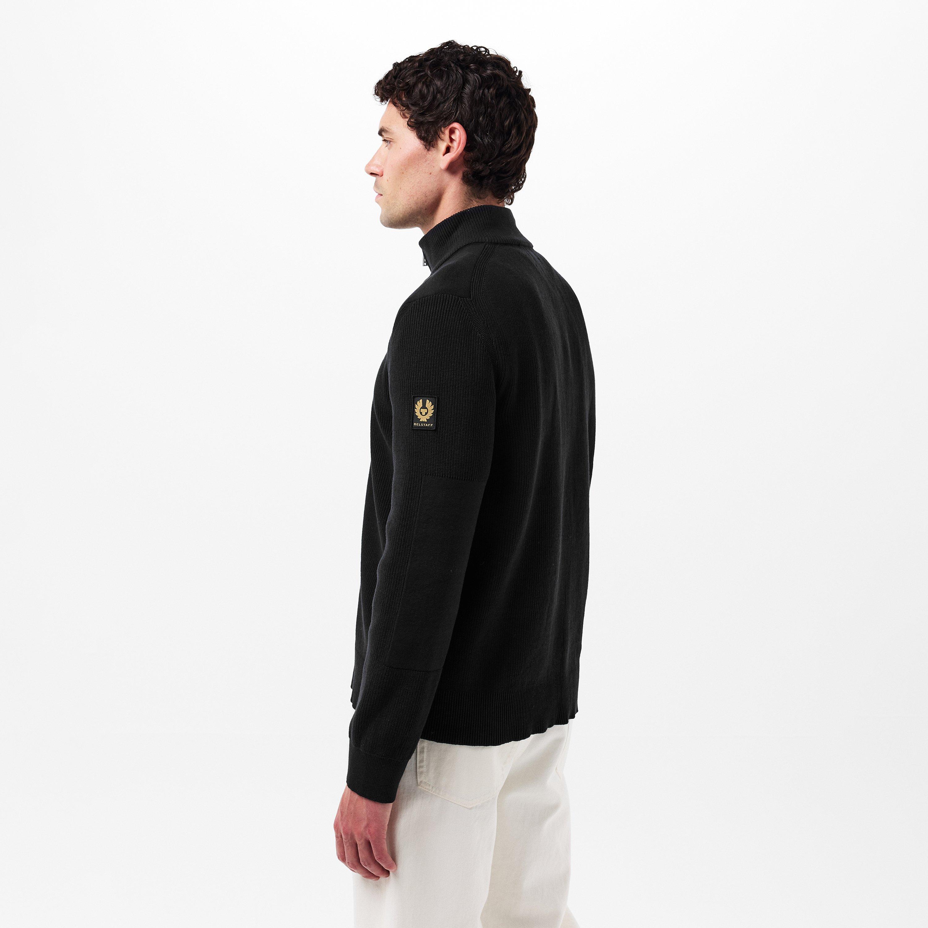Black - Belstaff - Men's Crew Neck Jumper - 4