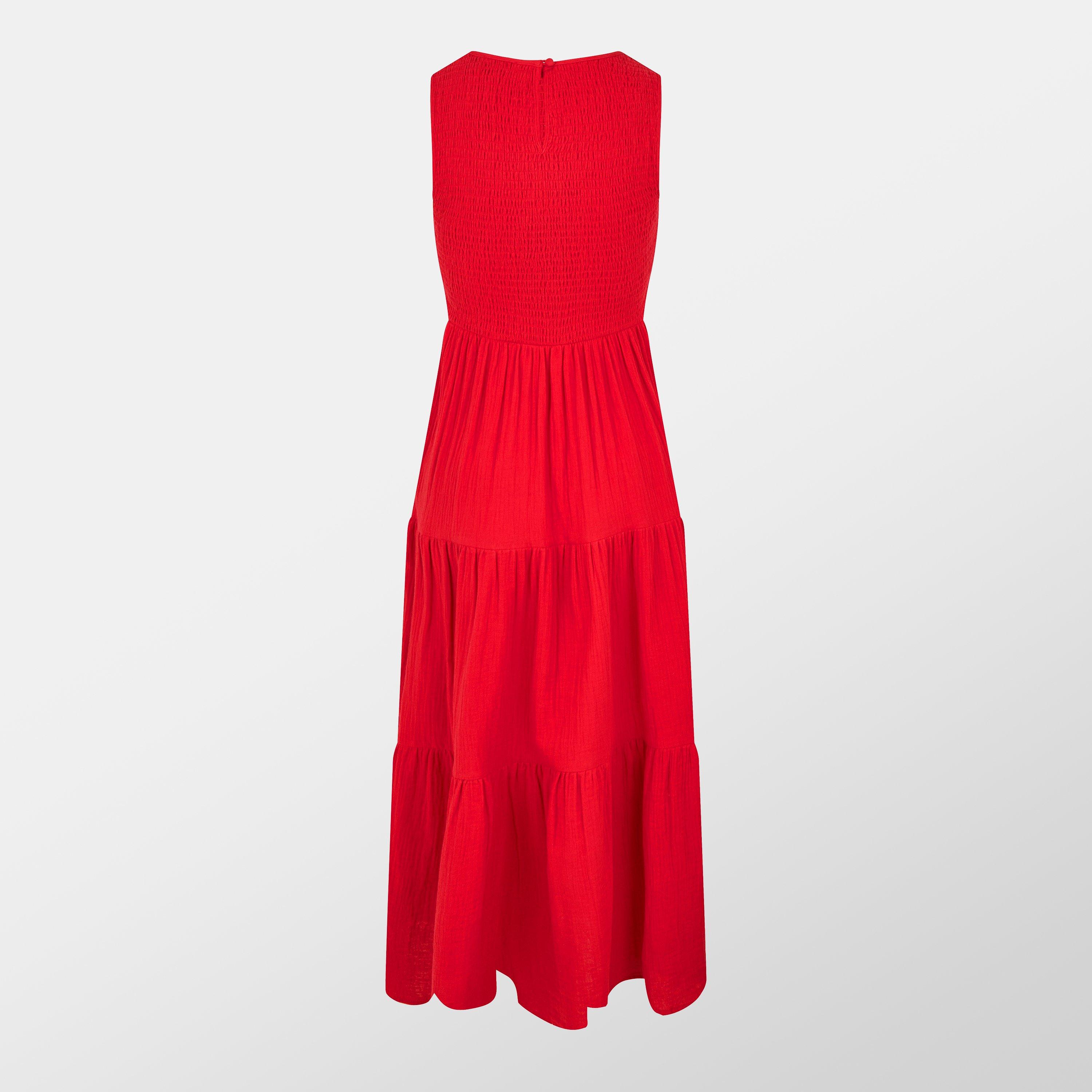 Red - Nobodys Child - Sleeveless Tiered Charlie Midi Dress - 2