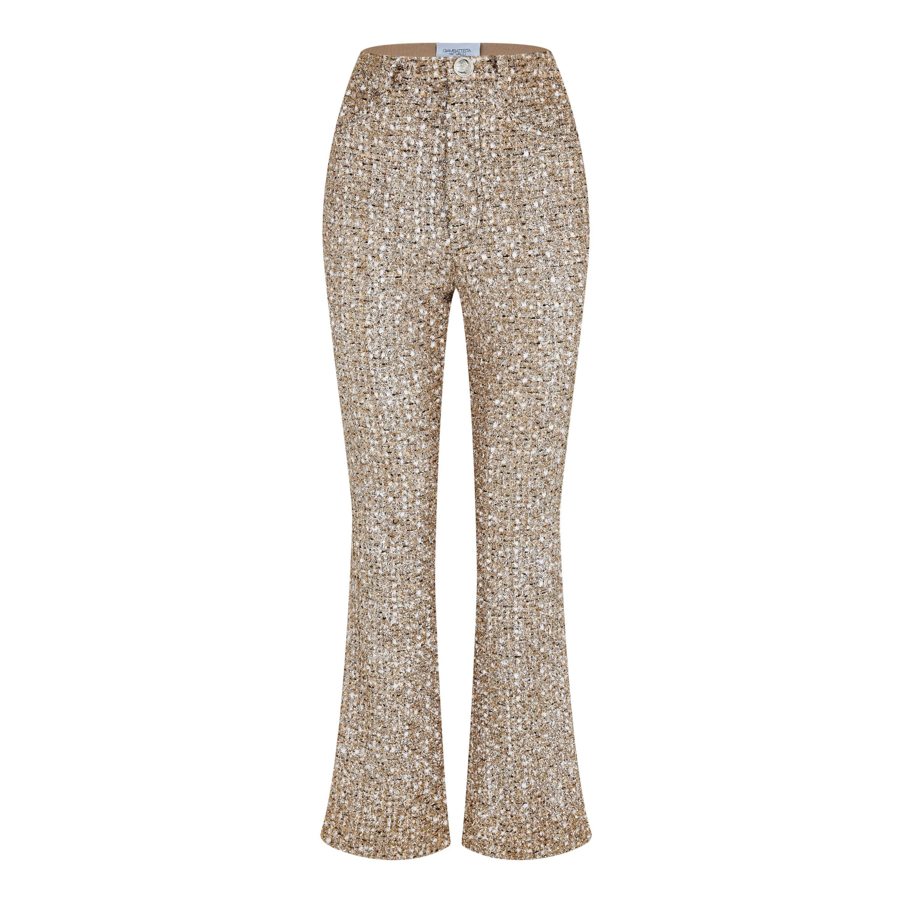 Gold - Giambattista Valli - Women's Boucle Tailored Trousers - 4