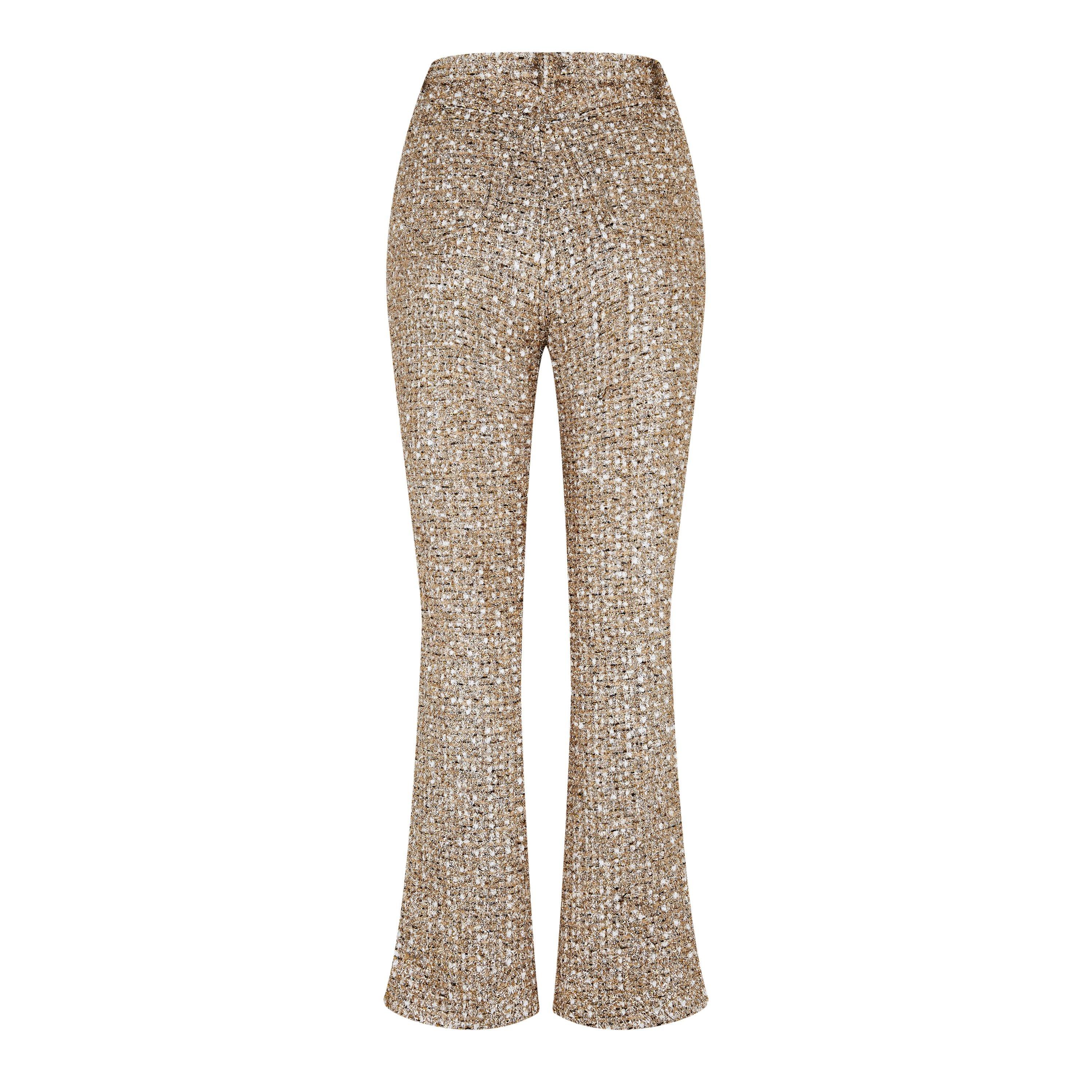 Gold - Giambattista Valli - Women's Boucle Tailored Trousers - 5