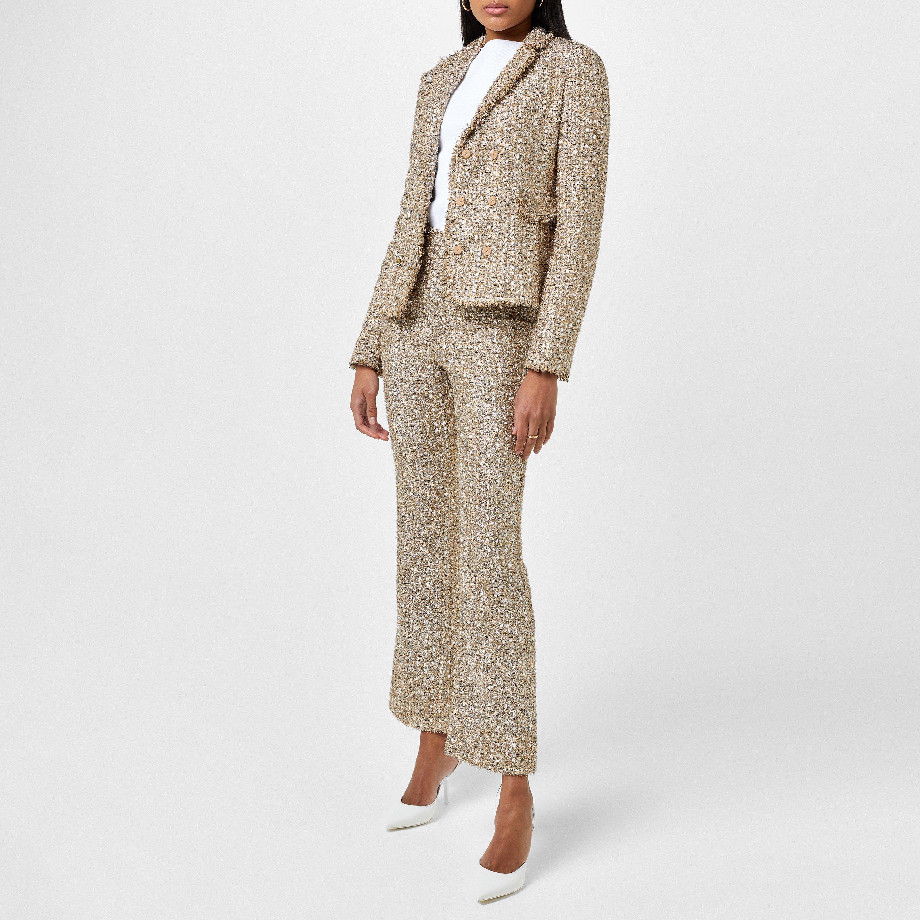 Gold - Giambattista Valli - Women's Boucle Tailored Trousers - 3