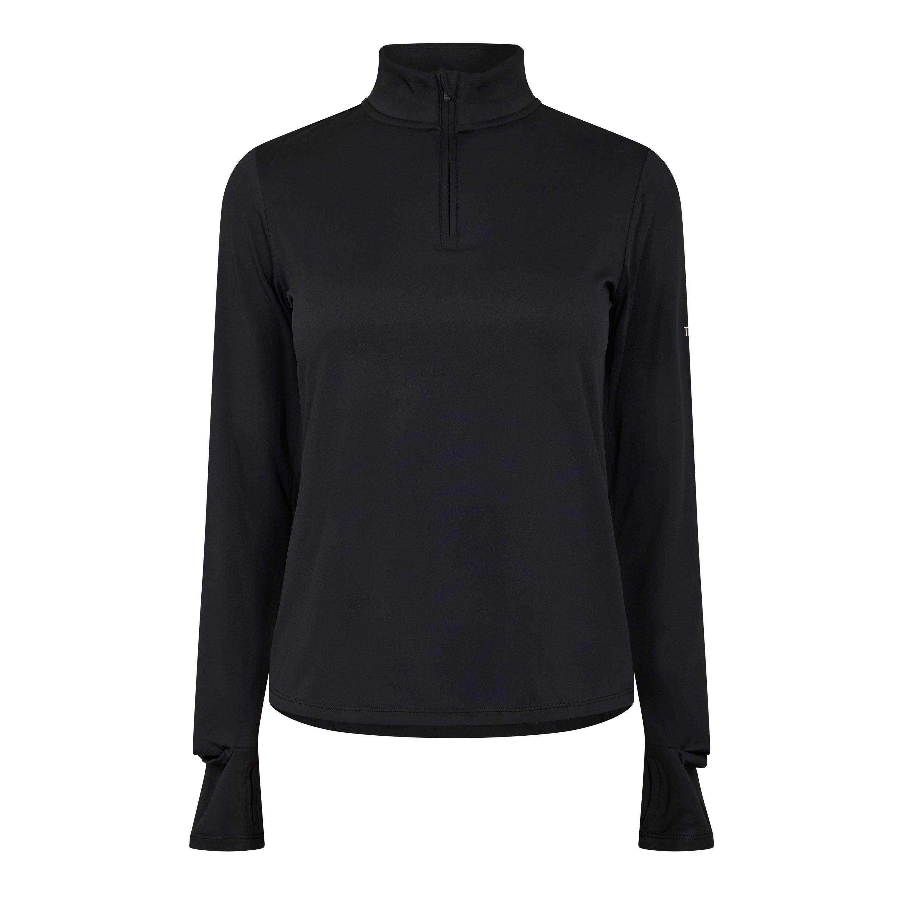 Shadow Black - TALA - TALA ULTRALITE QUARTER ZIP THROUGH TOP - 1