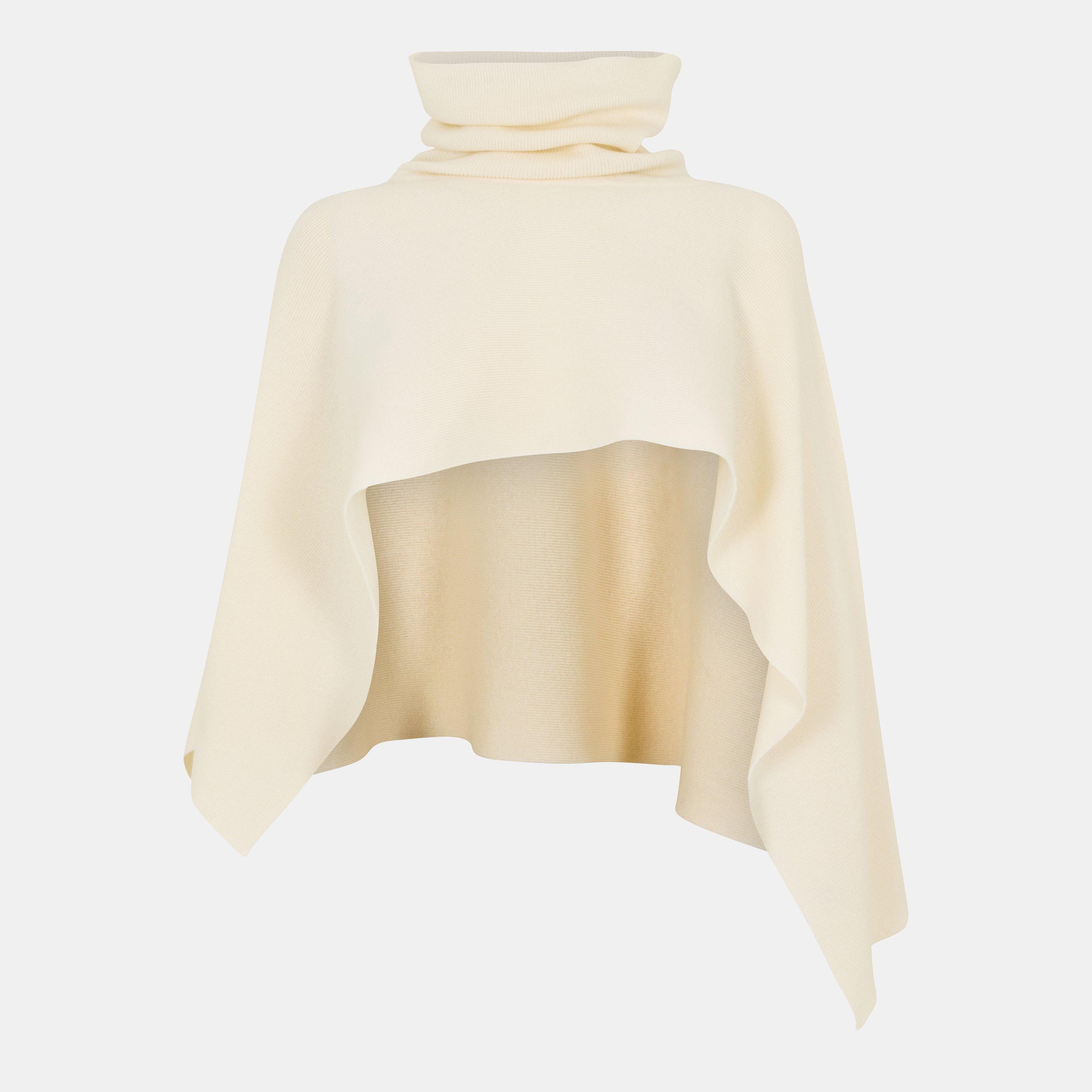 Cream - Magda Butrym - Women's Knitted Textured Crew Neck Jumper - 1
