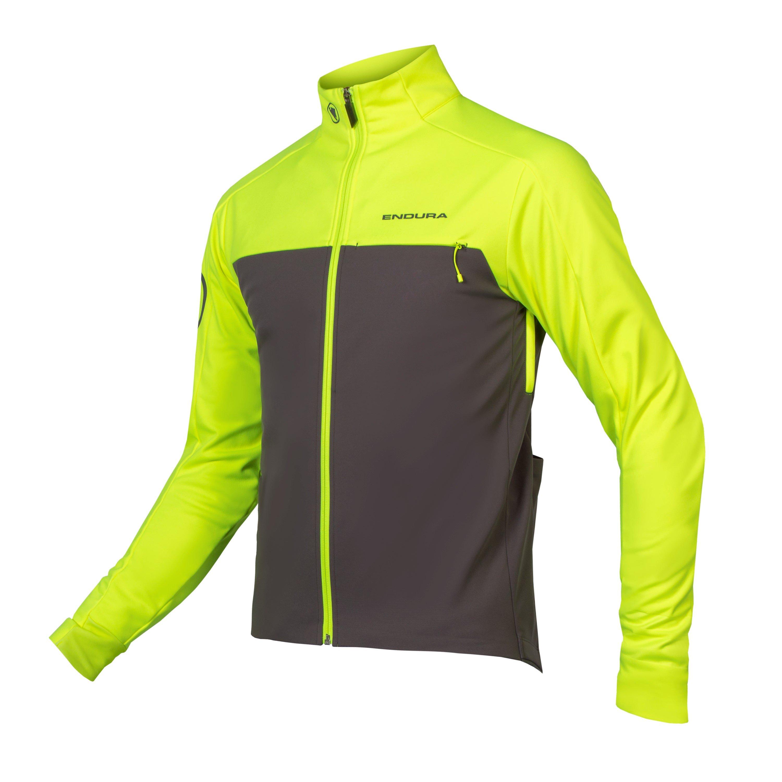 Endura Men's Windchill Ii Windproof Long Sleeve Performance Cycling Jacket - Yellow - L